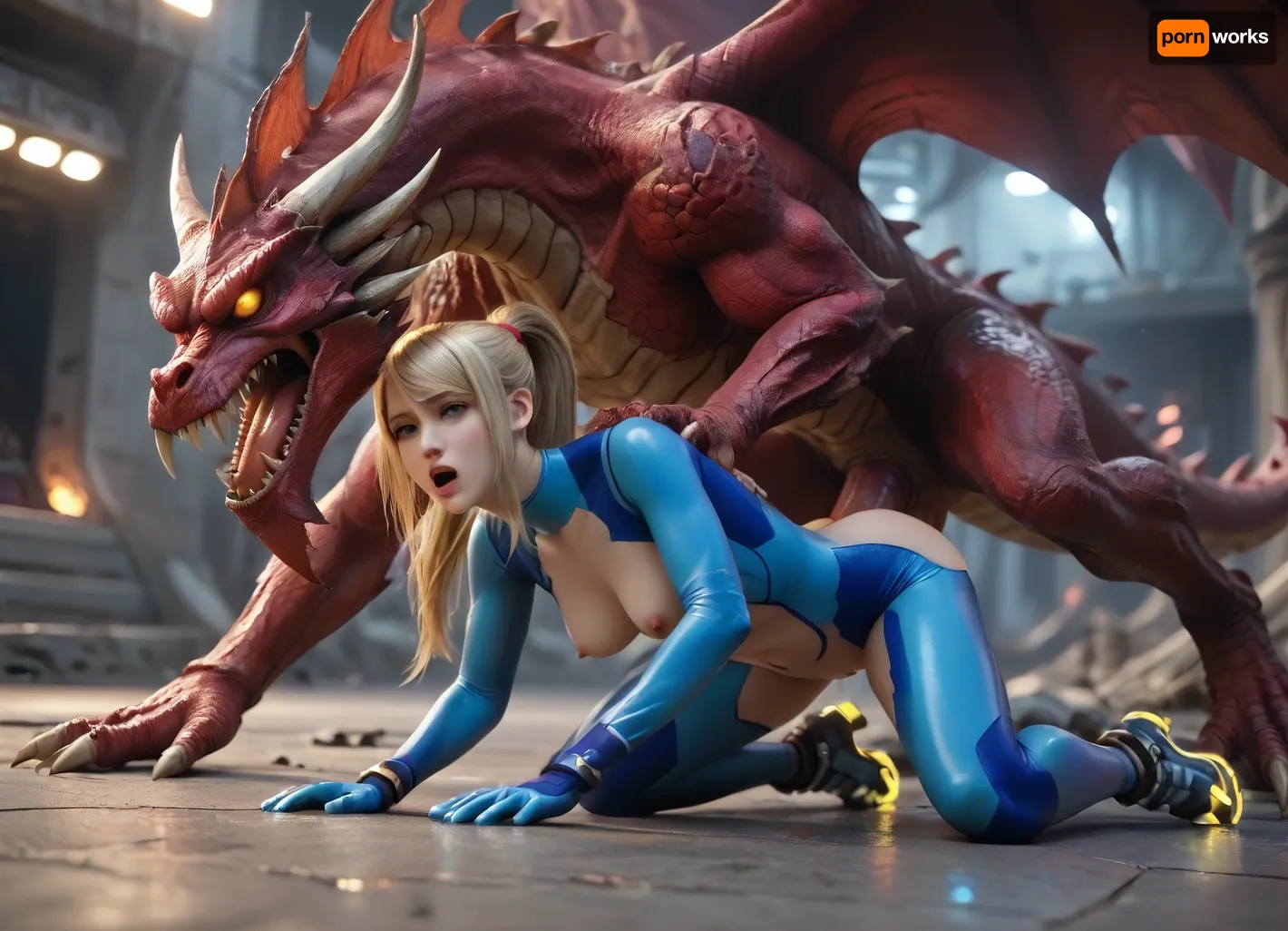 Samus's intimate encounter with ridley