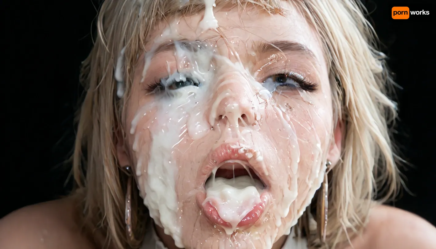 Bukkake: un momento de shock y aceptación en la fotografía macro de alta resolución