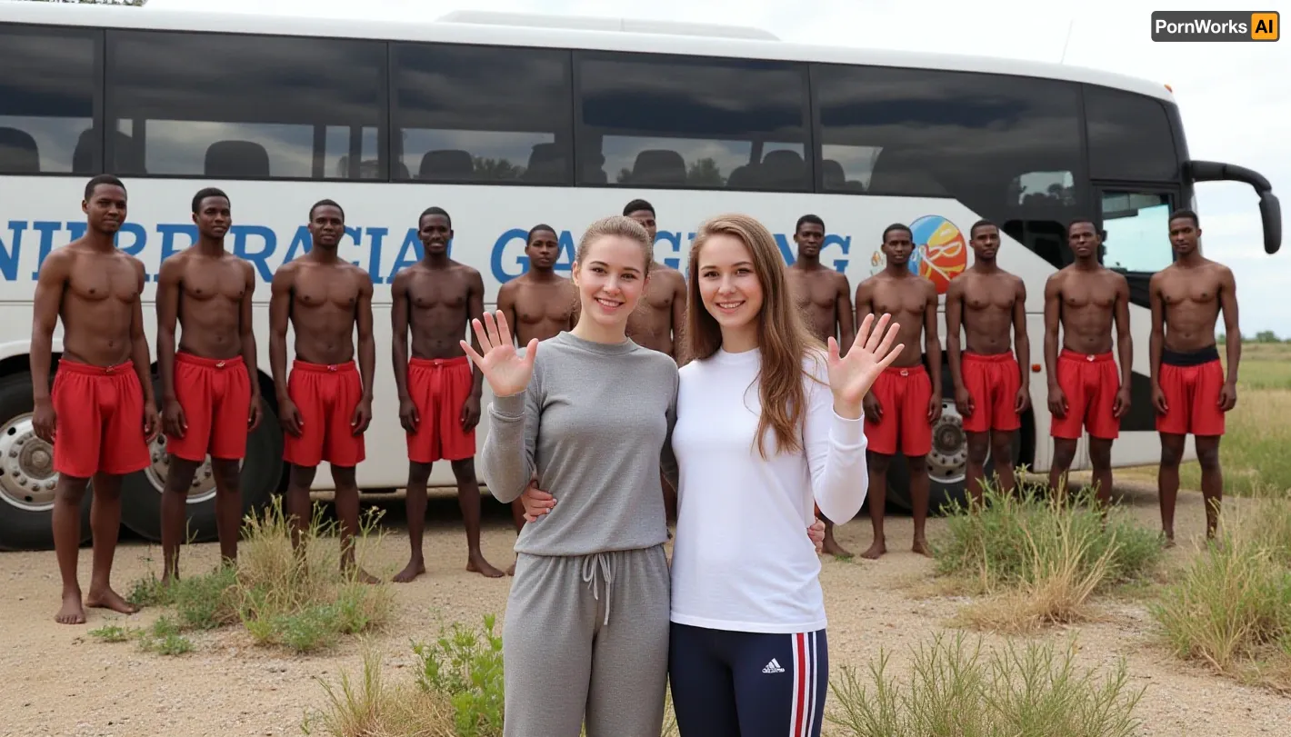 An african adventure: a cross-cultural encounter on the interracial gangbang bus