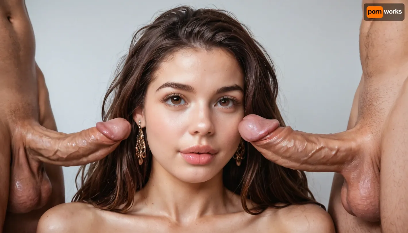 Score_8_up, Masterpiece, best quality, extreme detail, maximum detail, maximum quality, realistic, realism, photorealistic, sexy brunette girl, brown hair, long hair, realistic face, cute face, brown eyes, slim, pawg, fat ass arms, big lips, wide hips, perfect skin, perfect face, is gangbanged by multiple cocks in all her holes, <lora:SquattingAnal:.8>