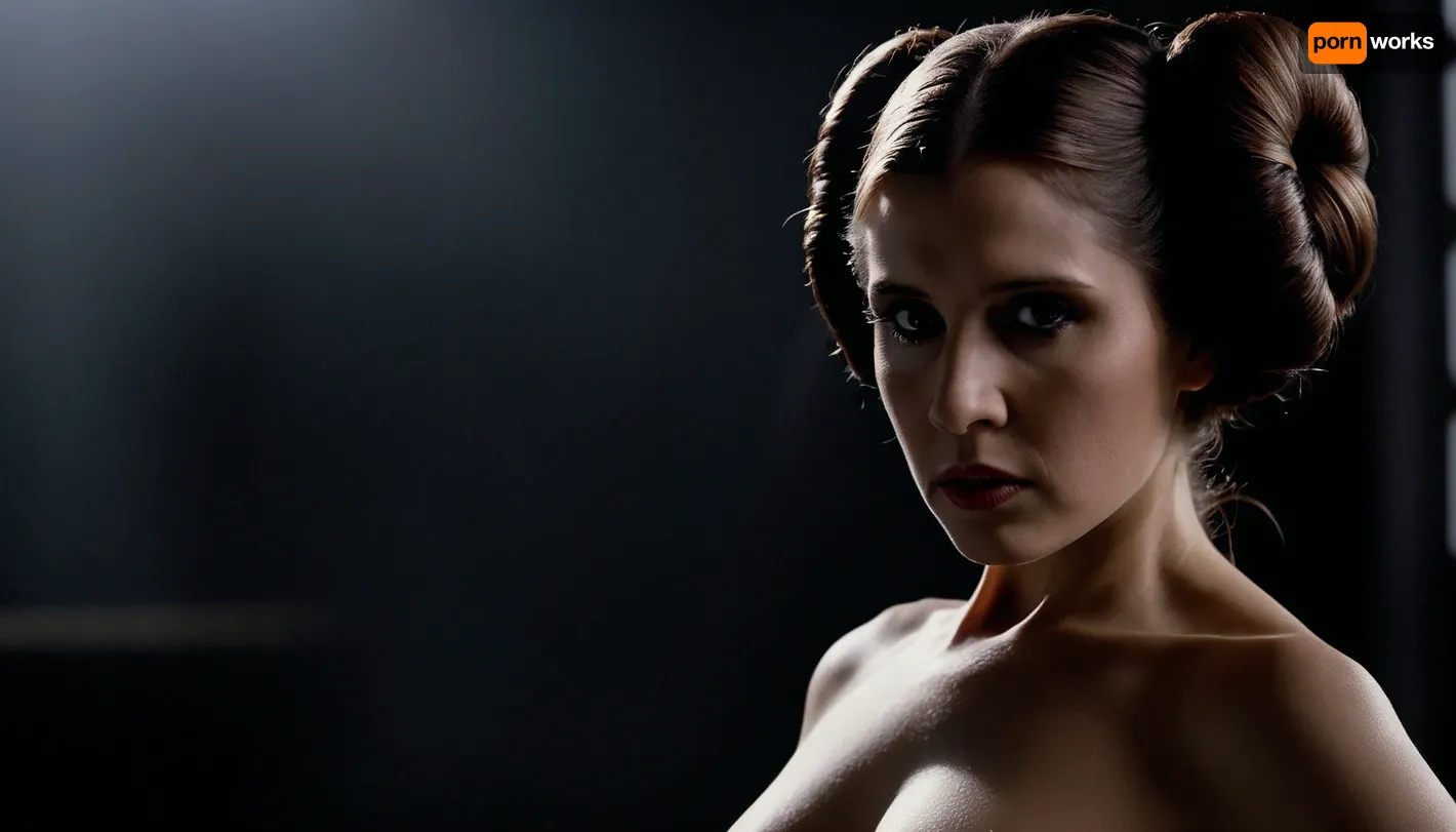 Uber realistic, 8k, ultra detailed, masterpiece, (realistic detailed face), (leia:1.5), (princess_leia:1.4), (dark_side_leia), (sith), (dark_side), (evil), (angry), star wars, death_star, full_body, (black_robes), (black smokey eye makeup), (evil dark side eyes), (star wars armour), (full_view), (exposed), (exposed_breasts), (exposed_pussy), (nude), realistic detailed hair, realistic detailed body, realistic detailed skin, realistic detailed breasts, realistic detailed pussy, (action pose), detailxl, <lora:add-detail-xl:1.5>, <lora:dark:1.2>