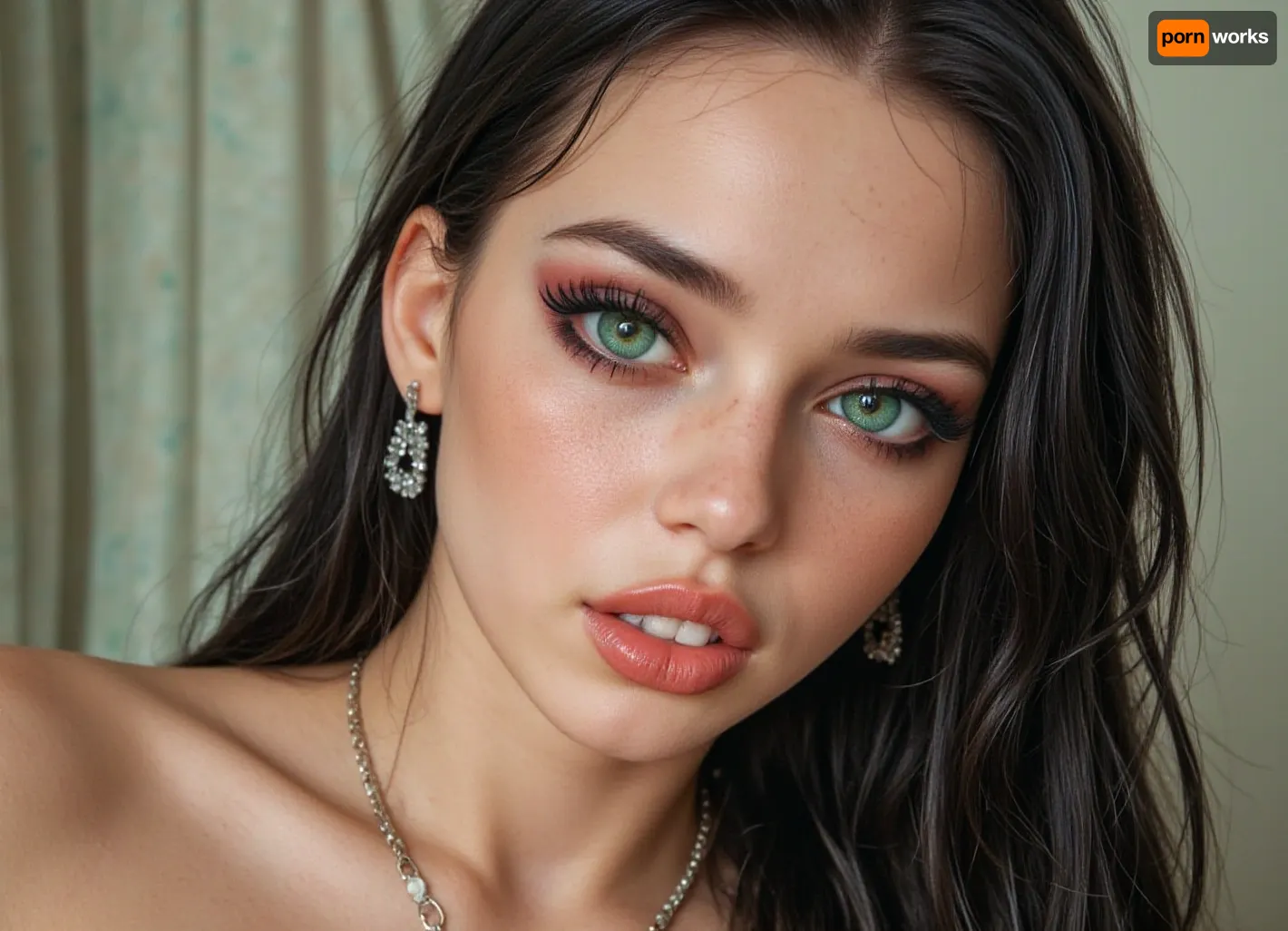 very horny breathtaking 25 year old American Goth girl, totally destroyed vagina, wrecked cunt, 5 cm opening, (wide open gaping vagina:1.2), ((gaping wide)), loose, sloppy, (red and swollen labia, red and swollen clit), (uterine prolapse), (vagina is leaking thick and gooey cum from inside:1.1), rectal prolapse, medium fake breasts out, athletic body, perfect skinny body sharp nose, smooth silky long hair rectangular face, wide mouth, full lips, dark makeup, black hair and pale skin, tattooed, expensive hairstyle, expensive earrings, beautiful necklace, thin eyes, green eyes, pale skin, freckles, big cheekbones, slim, deep dimples, cute chin, kind eyes, white teeth, detailed faces, (clear focus eyes:1), <lora:SDXL_BetterFaces-LoRA_v1:.5>