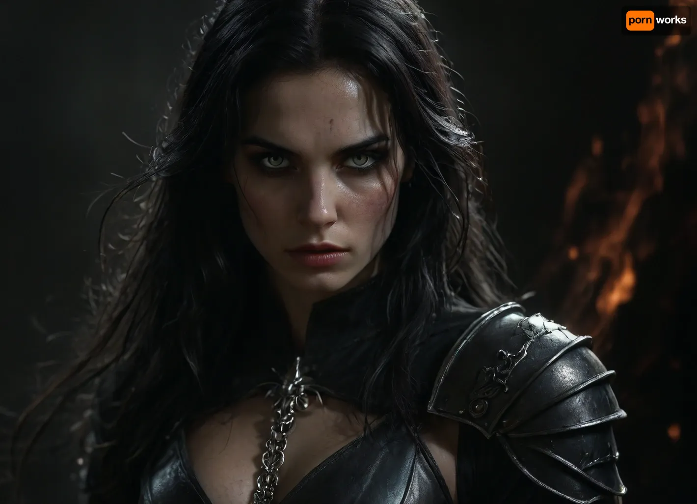 She is a striking and formidable presence, a woman forged by battle, bound by pacts, and driven by vengeance. At 40 years old, she carries the air of someone who has stared down both mortal threats and unknowable powers. Her steely grey eyes are sharp and unreadable, set into a face of fair skin weathered by war and lit by quiet intensity. Her black hair is swept back with disciplined care lending a dignified edge to her otherwise grim demeanor.

Her form is clad in dark half-plate armor, functional yet marked with faint, arcane etchings that seem to shift subtly in the light. Slung across her back is a large shield emblazoned with a phoenix, a symbol of burning judgment, resurrection, and undying purpose.

At her hip rests Dragonclaw, a masterfully forged silvered rapier. Its blade gleams with moonlit sharpness, able to pierce both flesh and the unnatural. The hilt is fashioned like a dragon’s talon clenching a garnet that pulses faintly with eldritch energy — a perfect synthesis of elegance, danger, and arcane force.

Once a duelist of the College of Swords, she fought with style, precision, and a flair that masked deeper wounds. But performance gave way to desperation when she sought out forbidden power — and found her.

Her warlock patron is a dark, mysterious lady known only in shadows and fragments. She speaks in riddles, in lullabies turned unsettling, her voice like silk over razors. Her presence is cloaked in moonless night, veiled in illusions and dreams. She never shows her true face — only silhouettes, shifting masks, or reflections in still water. Whether out of mercy, pride, or a deeper game, she does not know. But her unseen eyes are always on her. Her gifts are potent — fire that does not burn, whispers that carry through silence, and truths that twist like blades.

Years later, when betrayal seared what remained of her idealism, she took the Oath of Vengeance. She no longer believes in mercy for the wicked, only the pursuit of justice, unflinching and absolute. Now, every strike of her blade carries not just skill, but wrath, hers, the divine’s, and perhaps her patrons.

She is not a hero, nor a villain. She is a reckoning. A blade guided by shadowed hands, a woman driven by purpose and haunted by beauty she will never see unveiled. Where she walks, silver flashes, fire flickers, and justice, one way or another, is done.

realistic detailed face, realistic detailed hair, realistic detailed body, realistic detailed skin, random view angle, random pose, detailxl, hkstyle, <lora:dark:1>, <lora:add-detail-xl:1.5>, <lora:style_lora_realis:.5>, <lora:hkstyleV5:.8>