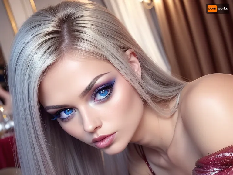 (girl, 18 years old beautiful, stunning unique female character), (vibrant blue and blonde hair, loose hair), (clear focus), (ultra realistic, realistic, photorealistic, photo realistic, photorealism, photo realism), (maximum quality, ultra-detailed, insanely detailed, highly detailed, high quality, uncompressed, raw source photograph), (highly detailed eyes, high resolution eyes, high quality eyes, highly detailed skin, detailed skin texture, highly detailed hair), (same color eyes, symmetric eyes, matching eyes, detailed eyes, detailed iris, detailed pupils, limbal ring around iris, perfectly round iris, perfectly round pupils), (striking eyes, captivating eyes, mesmerizing eyes, glittering eyes, big eyes, pixie face), (escort girl), (luxury hotel, night), ((sits in the restaurant in late night, kissing penis)), red, m3tall1c, makeup, metallic, eyeshadow, (kissing, penis), lips, 1boy, 1girl, female, kissing penis, big penis, <lora:weight_slider_v2:-1>, <lora:detail_slider_v4:.1>, <lora:pokies_9:.3>, <lora:m3tall1c:.3>, <lora:ChinChu1652509665498895110:.7>