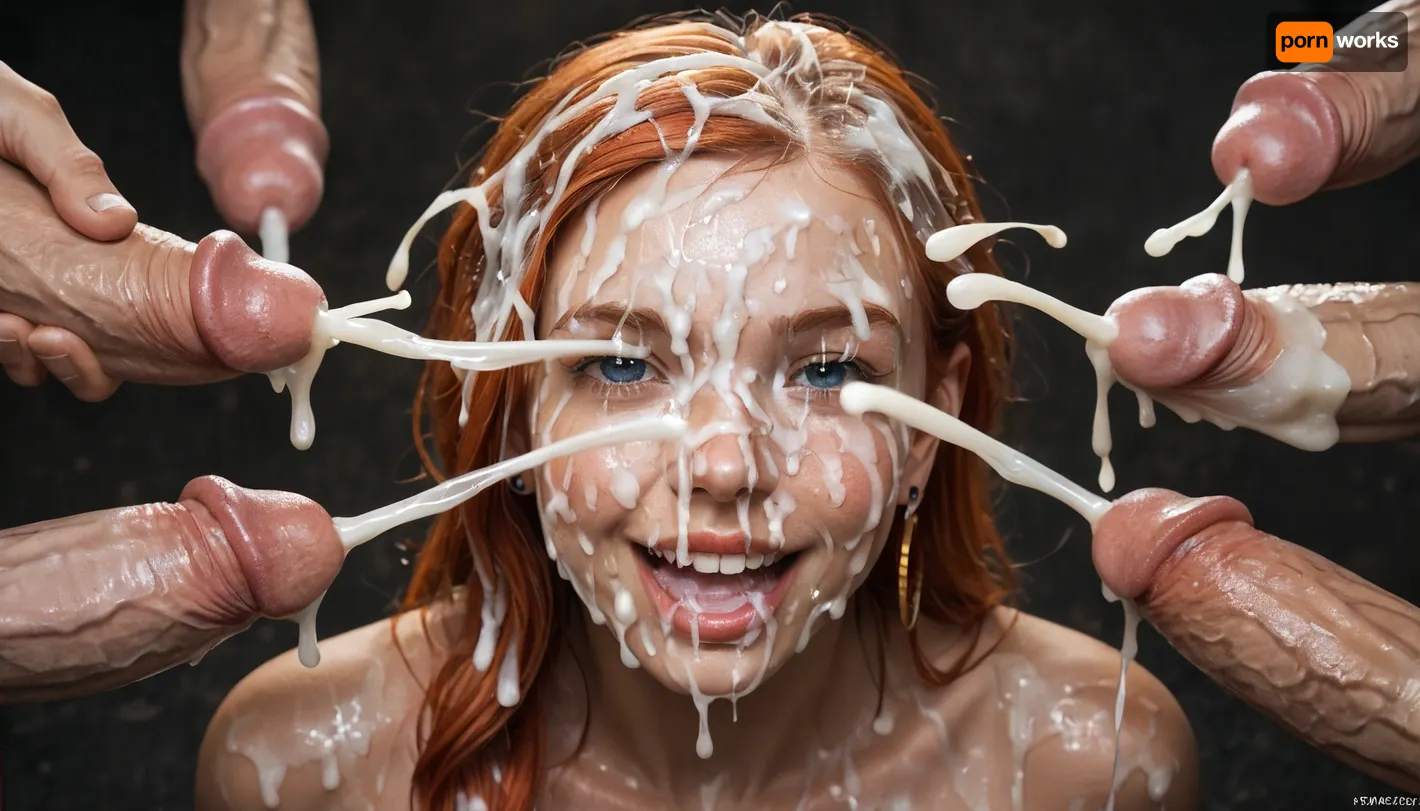 cute redhead girl, ginger, young face, petite, little, young, happy, open mouth, small, bukkake, hyper gigantic cock, excessive cum on face, excessive cum on hair, all face and hair covered on cum, cum, on, man’s ejaculation on her face, 5+ man’s, cum dripping from penises, huge cum flows, prominent cum, (bukkake:1.5), detailed cum, (a lot of cum:1.5), all face covered in cum, huge cum, (white cum:1.5), (cum on hair:1.5), massive facial, (ejaculation:1.5)