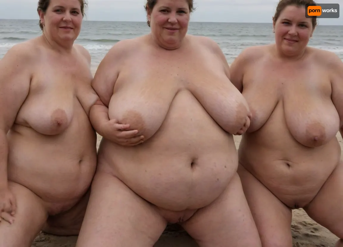 UHD. HD. Masterpiece. High quality. 8k. Three very fat, elderly women, overweight, having fun on the beach, megachubsdxl, morbidly, obese, sagging, breasts, stretch, marks, <lora:megachubsdxl_13:.8>, <lora:sagging-000015:.8>, <lora:stretch_marks:.8>