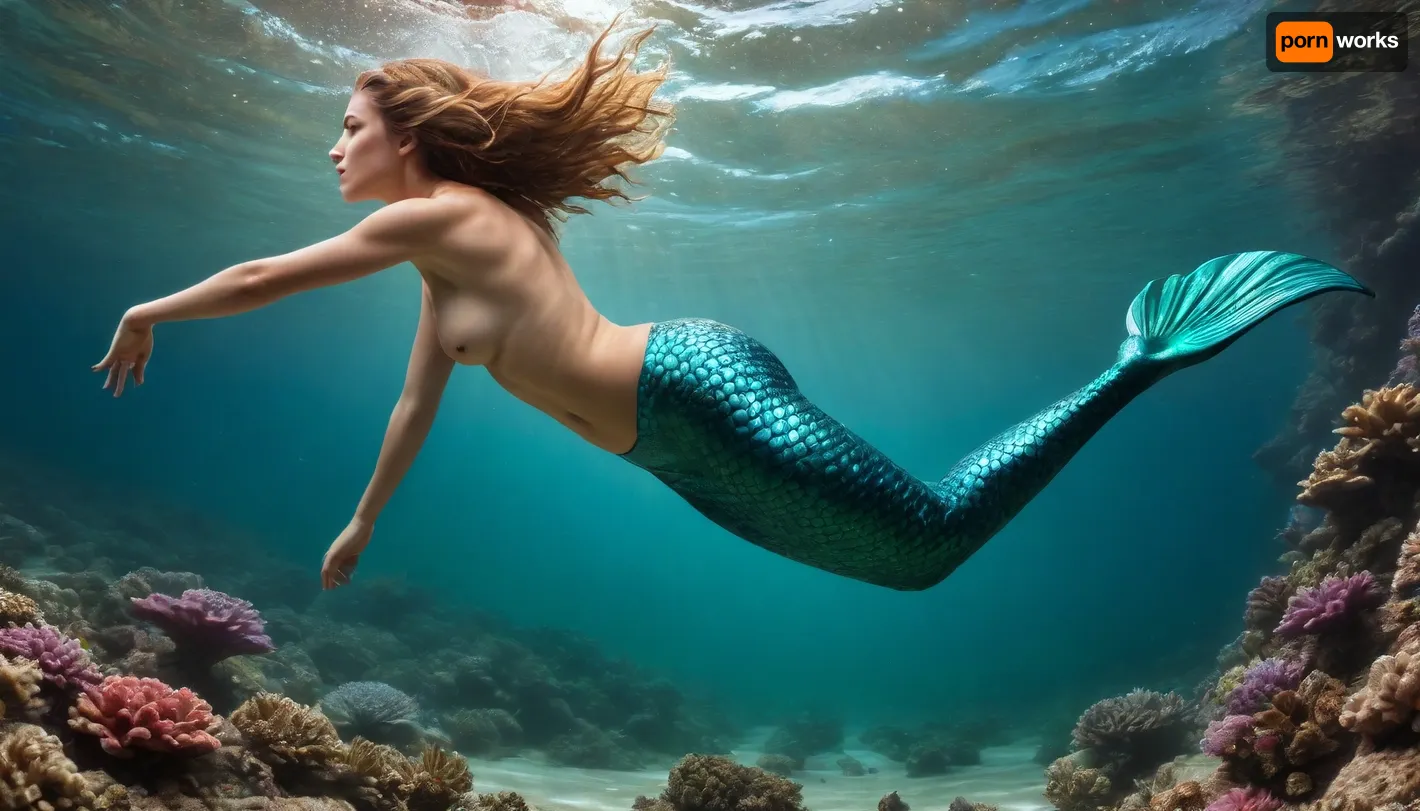 masterpiece, award winning photo, (intricate detail:1.4), ultra realistic, underwater mermaid civilization, (deep ocean with many colors of fish and coral in the background:1.3), (25_year_old), (mermaid_swimming_towards_viewer:1.9), (full body view:1.6), purple mermaid tail, beautiful face, gorgeous green eyes, sexy lips, shoulder length blonde hair, ponytail, (topless:1.7), (small natural perky tits:1.6), erect nipples, mermaid, underwater, grotto, cave, sandy, sea, floor, reef, <lora:78046e3c-2820-4935-8cdb-2fb69110ac02.TA_trained:2>, <lora:Underwater_Environment_v01-000002:1.9>