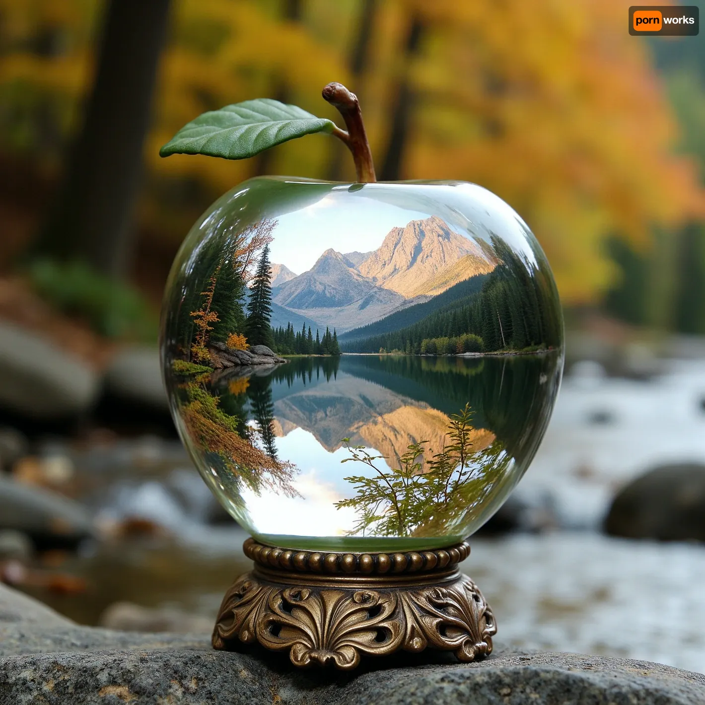 FIRST, Close-up of a beautiful large crystal apple with, [a forest landscape inside], . The apple floats in, [a crystal clear mountain stream], . Inside the apple, [a bright autumn forest at dawn], double exposure, blurred background. Cinematic poster. SECOND, Dreamy, surreal, (double exposure:1.3), (beautiful cup as a portal), (inside, bright sunset over a calm lake surrounded by dense forest and majestic mountains:1.1), (intricate gold details on the cup, bronze base), isolated on white, highly detailed, cinematic lighting. Here are two templates. Experiment. Change what's in brackets to what you need. Do you know how to use the chatbot?