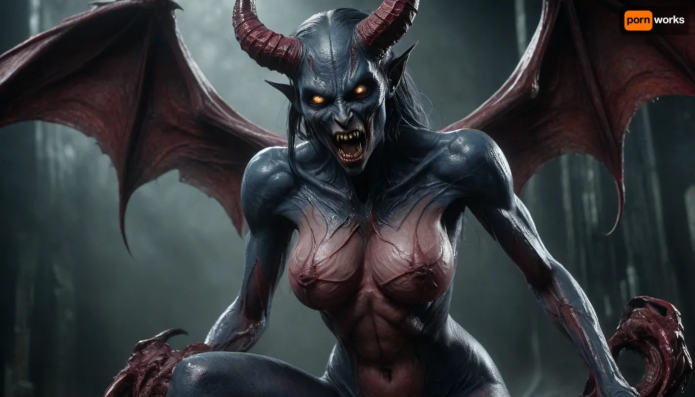 1female seductive, sweaty nude sexy, vascular, fit, goth, veiny, (detailed bulging vein texture:1.3), (demon eyes), intense claws, intense alien pussy, drooling, (succubus girl:1.4), dark blue skin, fangs, demon, evil, full body view, apocalyptic, rapture, hell on earth, devilish, intricate detail, extreme detail, best quality, UHD 8k, award winning photo, DonM3v1lM4dn355XL, <lora:952396_training_data:2>, <lora:DonM3v1lM4dn355XL-v1.1-000012:2>