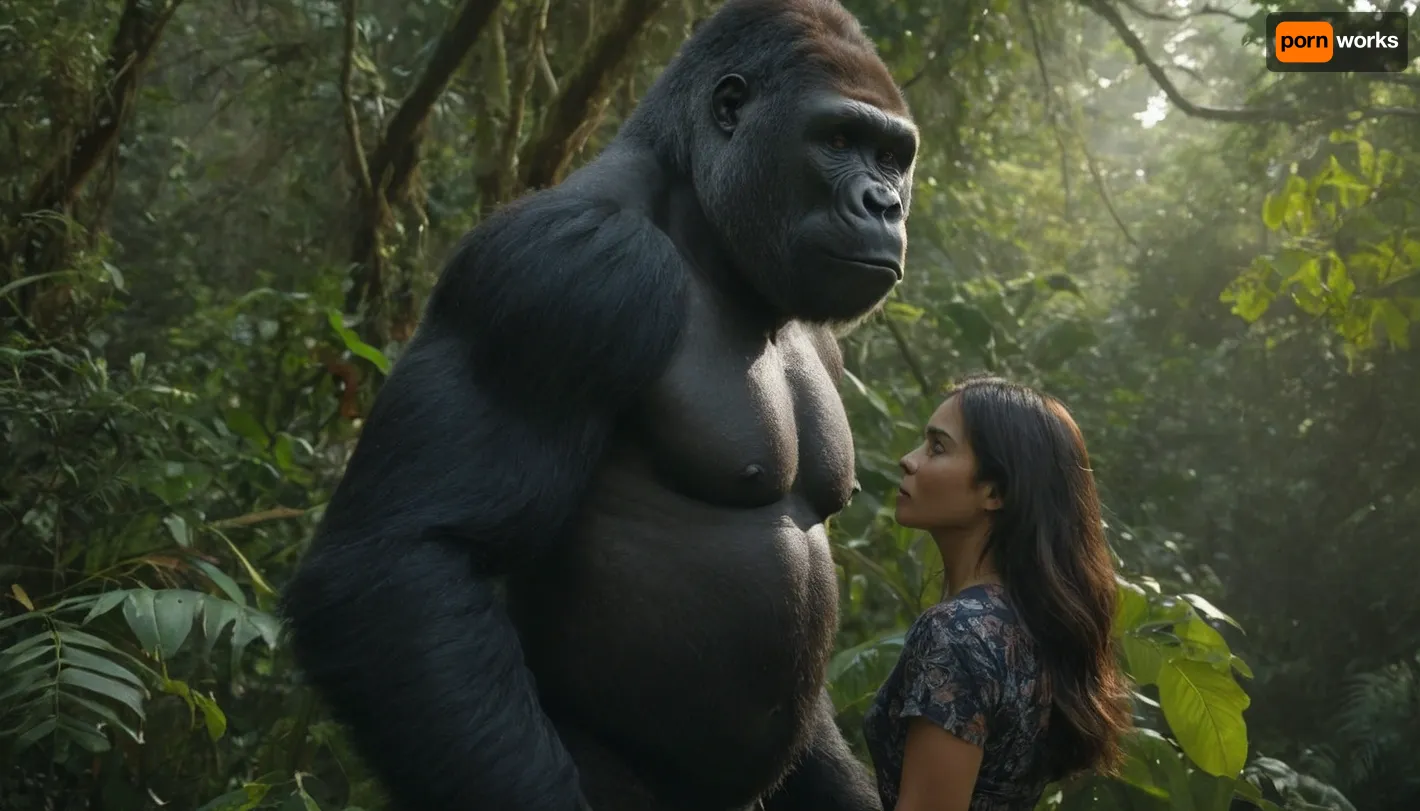 काले गोरिल्ला के गले