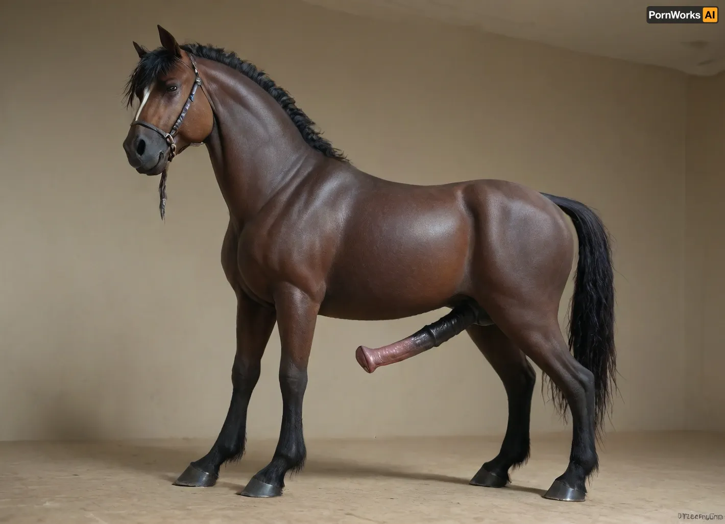 The erect majesty: a tale of the black stallion's primal instinct