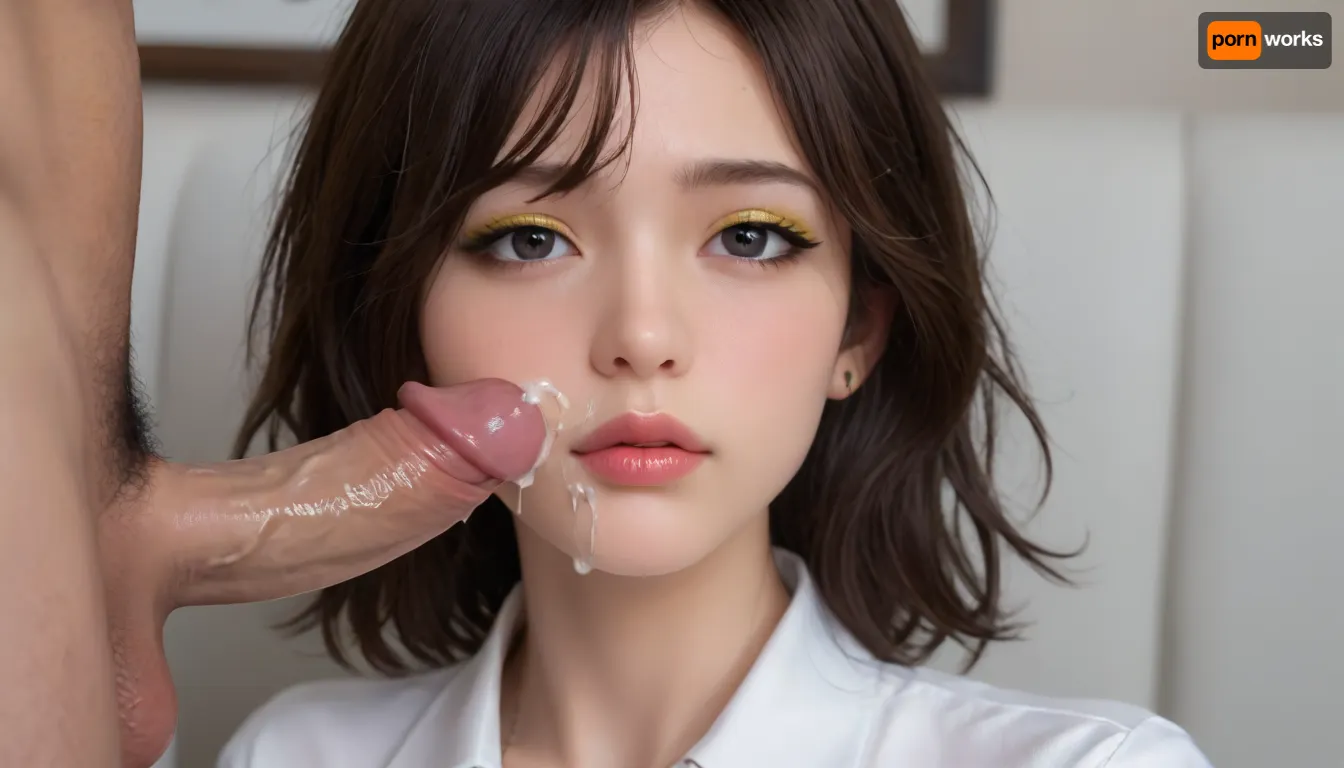 A pretty slender Asian girl decided to earn money and went to the casting office. The operator immediately liked the chick and he arranged sex with an Asian woman very soon., ((makeup:1.5), long blue eyelashes, olive eyeshadow with glitter), (lips:1.2), pink lipstick, The slender bitch undressed and settled down on the couch, after which the guy licked her pussy, and also forced her to suck a dick. The dark-haired girl coped with the task perfectly by swallowing the penis. After enjoying a blowjob, the dude began to passionately tear a young Asian woman in the vagina. Skinny Aurora Winters moaned gently and had a wonderful orgasm. At the final stage, the cameraman finished on the girl's face., artoflips, uoclips, lips, lipstick, art, of, woman, cum, on, face, <lora:Art_Of_Lips_PONY_XL_By_UOC:.8>, <lora:JustCum:.8>