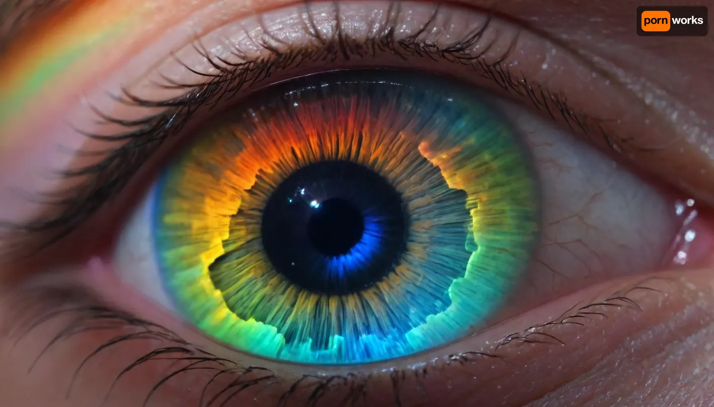 microscope macro zoom, (glowing squirt), of pirite, quartz, miracle, rainbow light circeled in open universe, orbit, rainbow storm, rainbow fire, rainbow air, rainbow earth