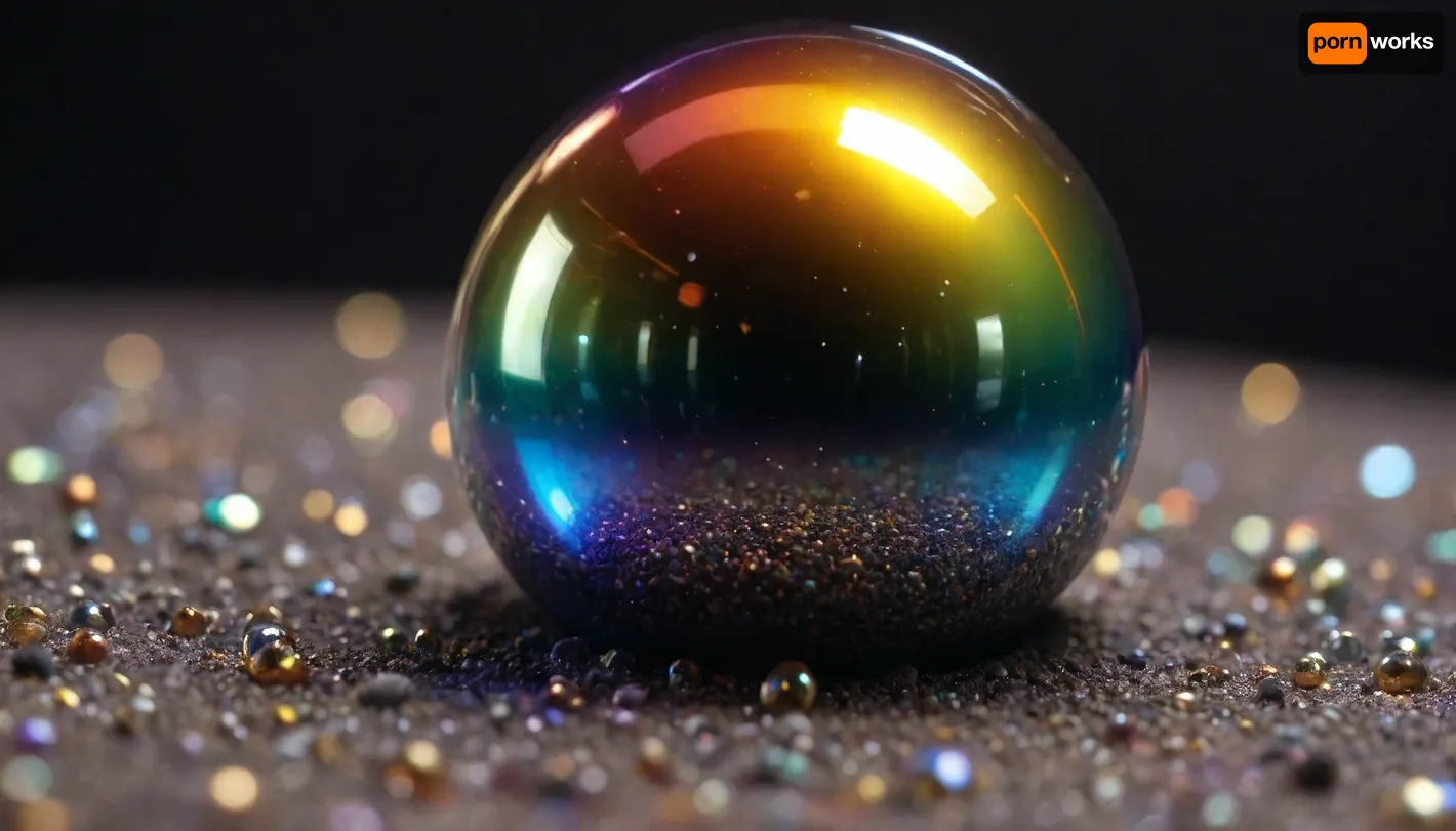 4d microscope macro zoom, epic, glowing, (rainbow, white visible light), black and gold sphere miracle, rainbow light gold, rainbow fire, rainbow air, rainbow earth