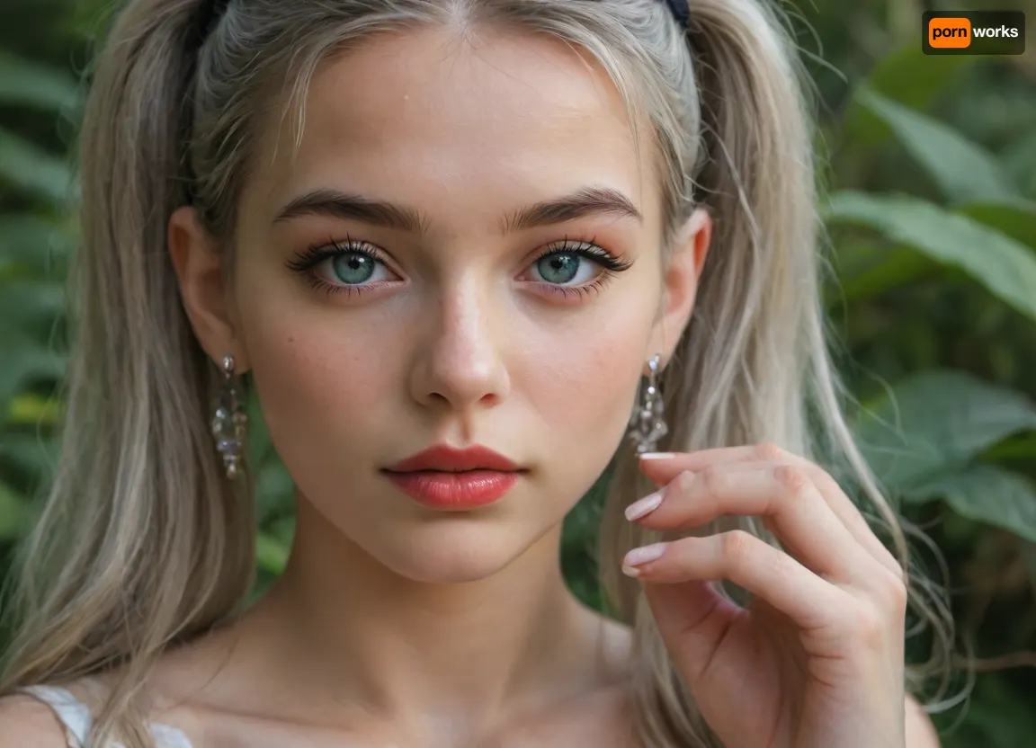 I have snake eyes, long blue eyelashes, eyeliner, lush and bright red lips with silver sparkles, narrow eyebrows, pearly hair, straight bangs, 5 pigtails, manicure, and I'm not a girl. Who am I?