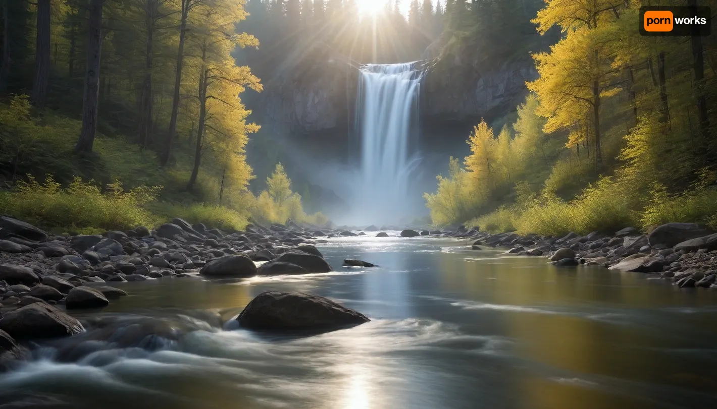 “A fully dreamlike, mystical scene representing the flow of inner transformation. There are no figures, only a luminous, pulsating stream of energy flowing through a surreal landscape. Light and shadow merge, chaos and calm intertwine, and colors shift dynamically like liquid auroras — golds, silvers, blues, and soft rainbow tones. The energy flows through reflective water, misty air, and subtly illuminated foliage, casting ethereal glows and soft ripples. The atmosphere is otherworldly, serene, and sacred, conveying unity, wholeness, and the eternal rhythm of life. The scene feels infinite, fluid, and immersive, like witnessing the essence of transformation itself.