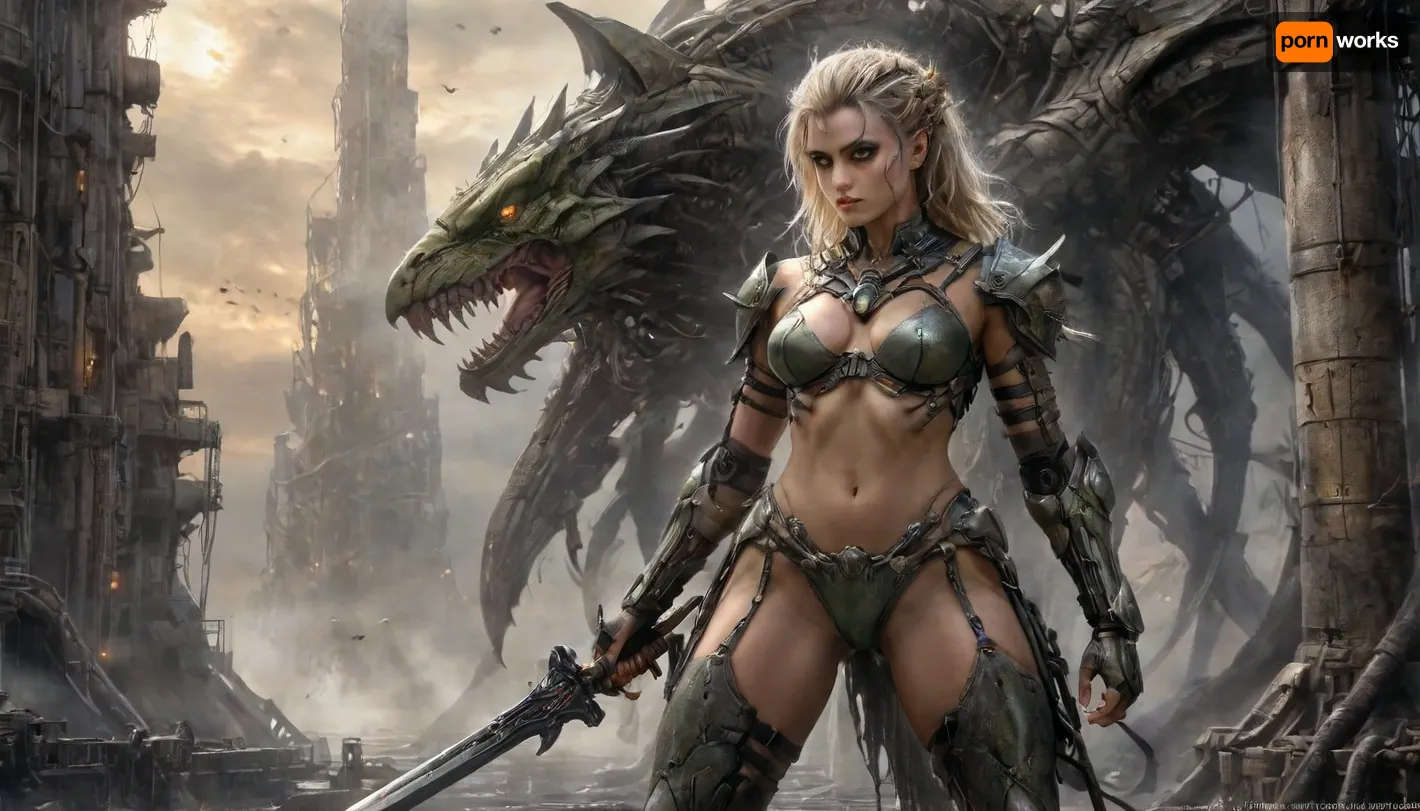 wide angle, head to toes, full body view, (photorealistic), luis royo art style Visual Elements, Main Character – Neferthys, full length body shot Create striking art featuring a fierce and confident Neferthys, warrior priestess. She is depicted with flowing blond hair, clad in her iconic olive green leather lingerie armor, wielding a gleaming longsword. The background showcases a dramatic fantasy landscape— a fiery sky at sunset or a mysterious, darkened battlefield. Emphasize her powerful stance, fierce expression, and the sense of adventure and danger surrounding her. Use bold, vibrant colors to highlight her striking presence and capture the essence of her legendary warrior spirit. collarbone glistening under moonlight, orgasm face, bedroom eyes, Digital painting captures interplay of Art Nouveau and punk aesthetics within her being, contrasted against sprawling backdrop of cyber and atmospheric industrial textures, distilled mourning of a divine spirit, gripping, cyberpunk elements, atmospheric contrasts, detailed hairstyle, d&d character, tall, ripped thigh high stockings, dark fantasy, smokey eye makeup, psychotic, intricate details, iridescent, vivid colours, trending on artstation, Michael Garmash, Luis Royo, water color effect Dark, Fantasy, page, water color, foggy background, shimmering textures
DonMn1ghtm4reXL, y4nn, circuitboard, futuristic, Art, Boris, Vallejo, Style, Luis, Royo, dark, fantasy, braided, side, <lora:Dark Fantasy:1.1>, <lora:y4nn:2>, <lora:Fantasy_art_XL_V1:1.9>, <lora:Braided_Sides_V1:2>, <lora:Mecha_Ggorgeous_Armor-000011:.8>