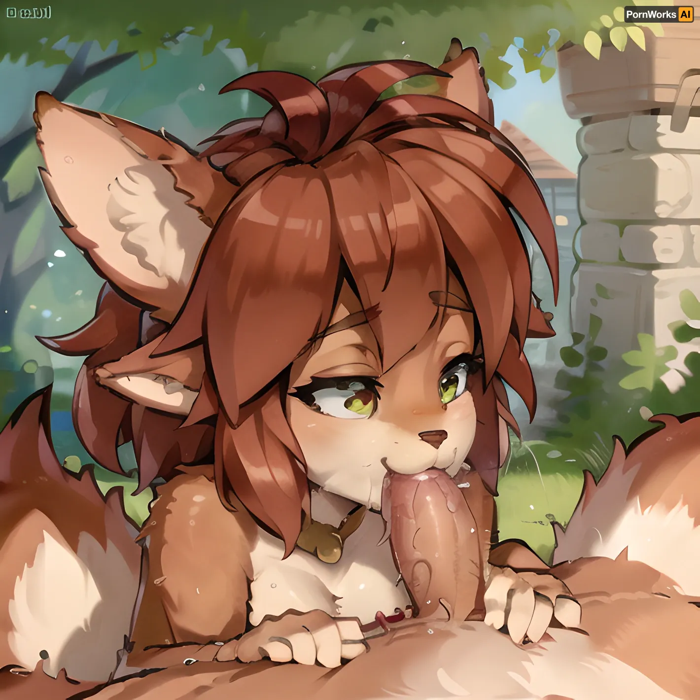 Elora, a woman with an incredible passion for art, created detailed and incredibly fluffy body fur with the help of AI technology. She continued to create artwork with the help of AI technology, always striving for new heights in creativity and beauty