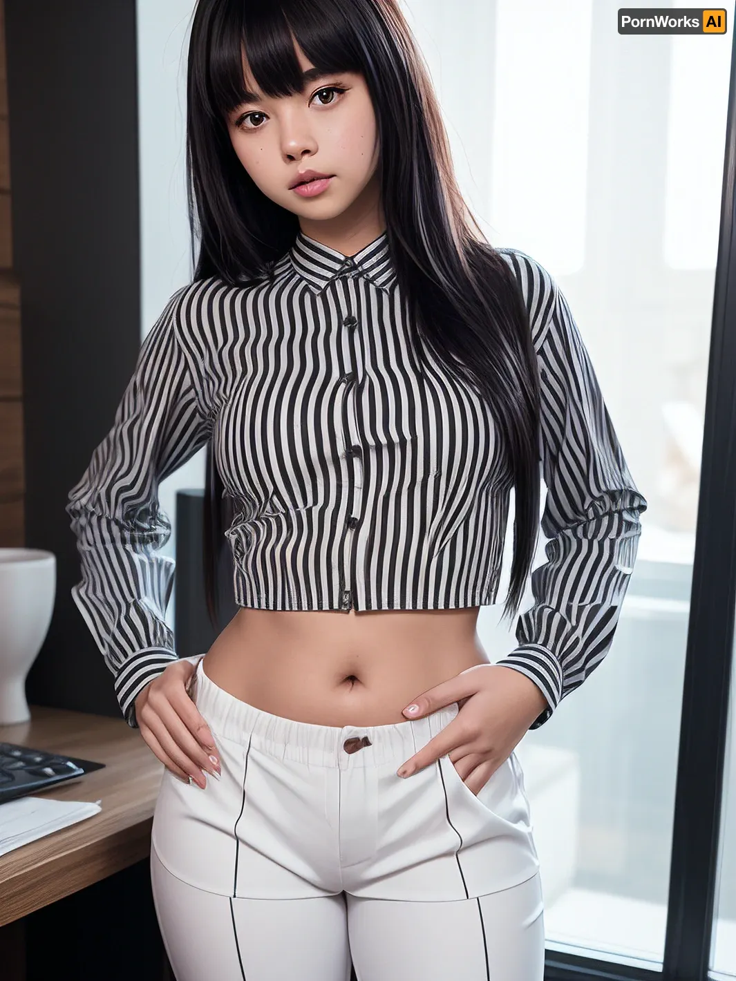 In a world where AI has become the norm, Emily debates with her friends about whether or not to allow pornographic images to be generated by AI. While some argue that it would lead to an increase in creativity and artistic expression, others worry that it
