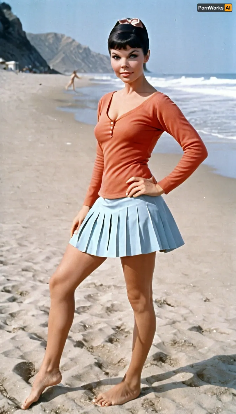 Yvonne Craig was a natural beauty with a perfect face and no makeup, known for her high definition photograph