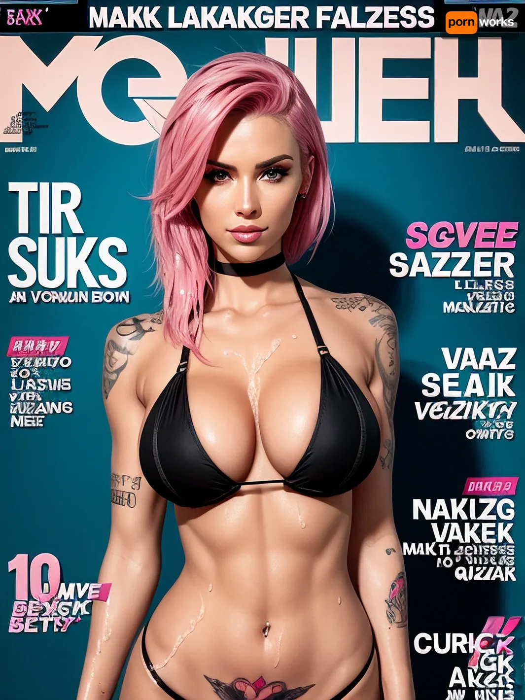 A 20-year-old sexy fitness model with a big boob shaved vagina posed seductively in front of the camera, holding a black microkini and posing seductively in front of the camera