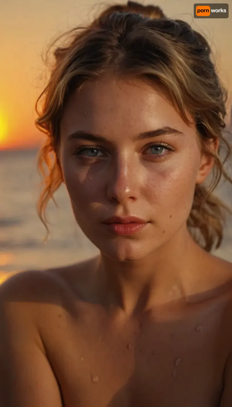 The young girl had a natural beauty with dimples and freckles, full lips, wide eyes, and a small nose. She was wearing a short skirt that revealed her cleavage and high-cut shirt that revealed her cleavage. Despite being tired from