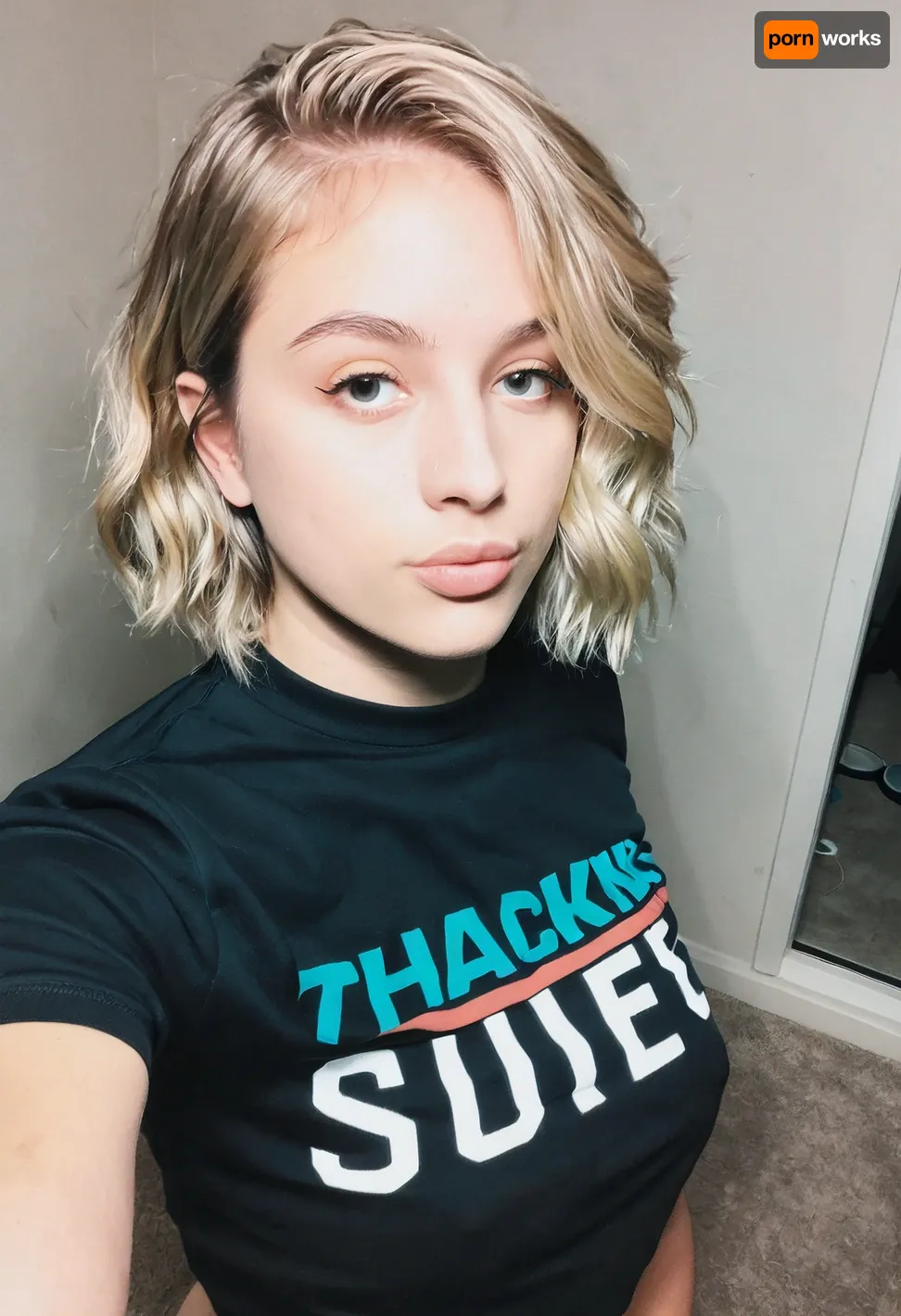 ((Scan_0001.tiff), (user documents, scans), (1990-01-01)), , mirror selfie, ashen blonde hair cut in short bob with textured waves