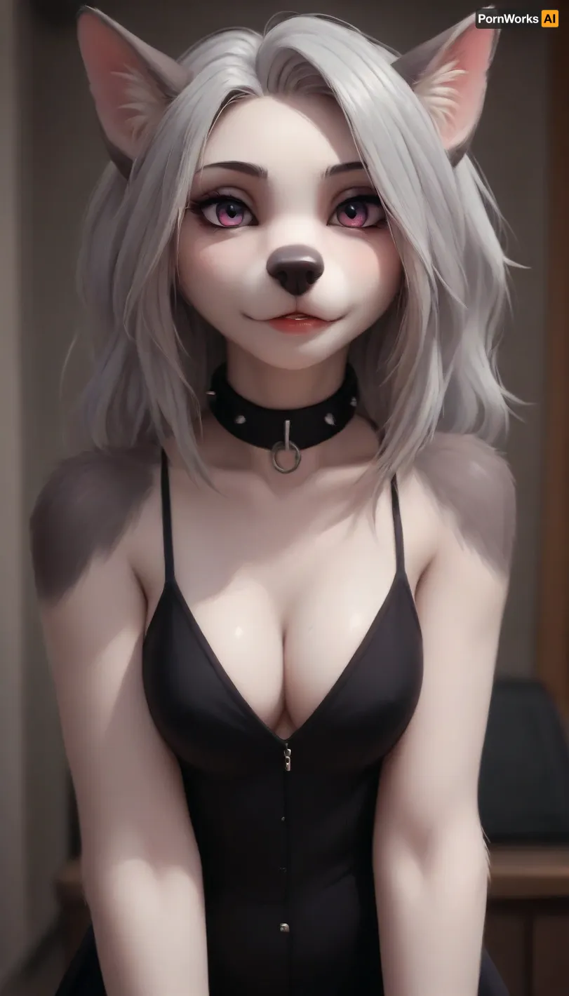 Loona, furry anthro female, sexy secretary suit, furry anthro wolf girl, furry female, loonasdxl, standing, looking at viewer, clothing, clothed, digital artwork, masterpiece, <lora:loona_sdxl_v1_e22:.5>