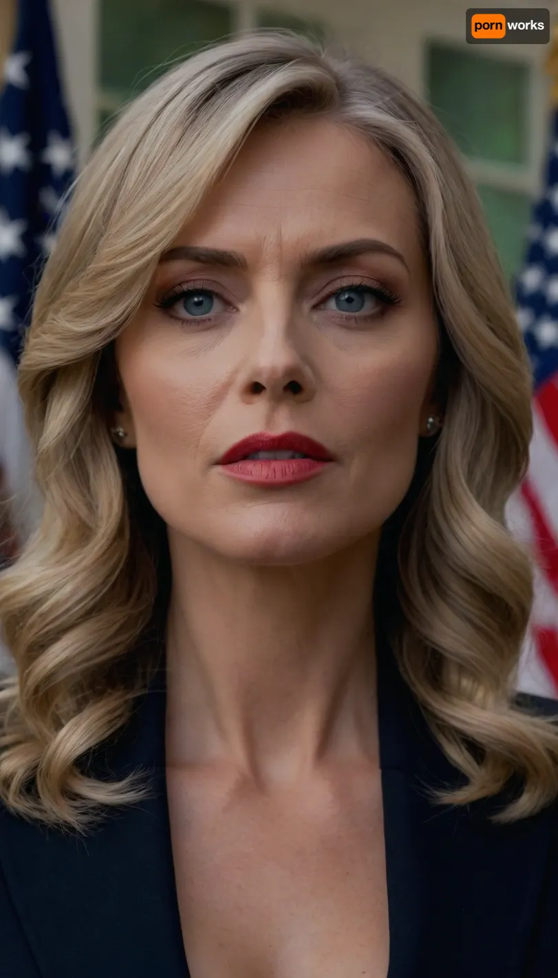 (A stunning portrait featuring a sophisticated female President of the United States holding a press conference in front of the White House as she announces a major policy decision), (long wavy ashen blonde hair cut with stylish textures and dark undertones), (sultry expression, confident, intense expression, expressive face), (blue eyes, chiselled cheekbones, strong jawline, defined jawline, elegant neck, fashion makeup, fashion pose, low angle shot), High-resolution, hyperrealistic, detailed, 8k, cinematic, portrait, realistic, beautiful hair, dramatic lighting, award winning, interesting framing, masterpiece, ZipRealism