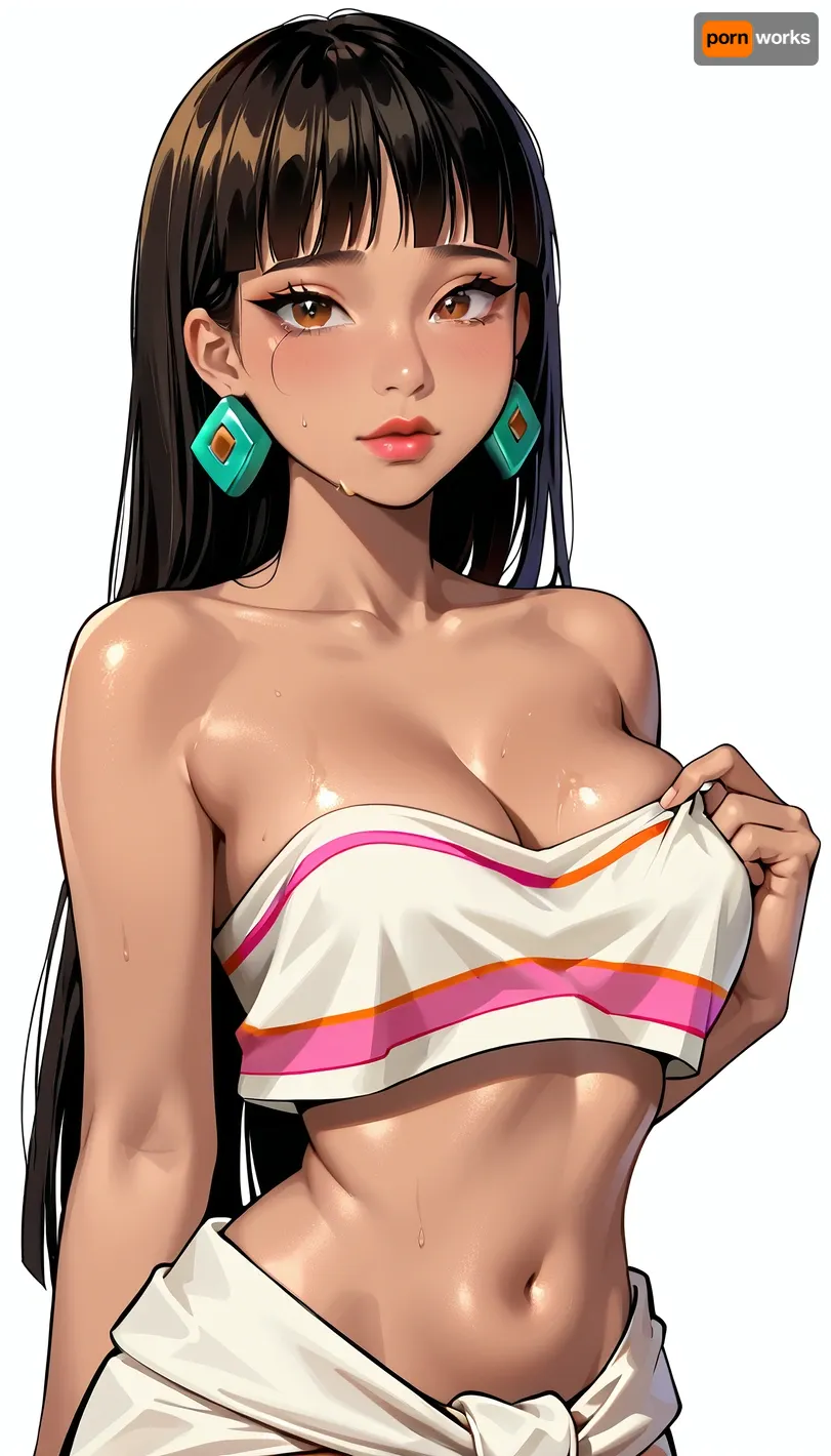 La beauté éclatante de Chel

- Oui.

Dans un monde au-delà de l'imagination, Chel, avec ses caractéristiques étonnantes et sa présence imposante, a captivé tout le monde. Sa peau brune brillait sous la douce lumière blanche, mettant en évidence chaque détail de sa forme parfaite. La poitrine en forme de larme, chef-d'œuvre de l'art, dessina des regards admirateurs en coupant son propre corps, exsudant confiance et grâce.