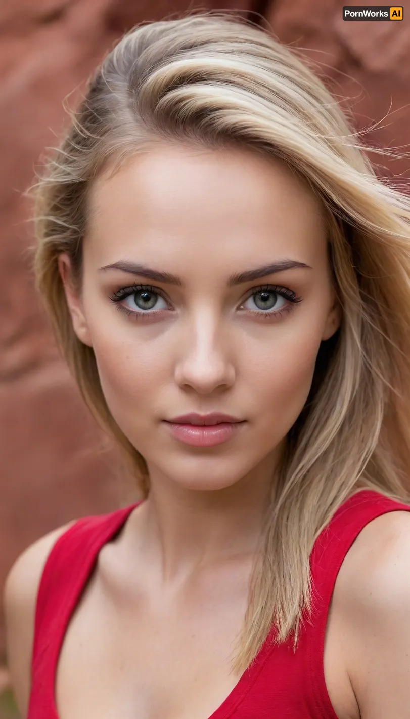 (avant-garde outdoors facial portrait, hiking through a scenic red rock slot canyon:1.8), (beautiful woman's face:1.1), (focus on stunning eyes:1.2), (intense eye detail, intricate eye details:1.3), (vivid eyes, vibrant eyes:1.4), (beautiful long eyelashes:1.2), (detailed eyeliner:1.1), (dramatic lighting, cinematic lighting:1.3), (long ash blond hair with dark roots, sporty hair style, loose strands of hair:1.4), (warm and inviting color palette:1.2), (subtle contrasts:1.1), (warm skin tones:1.1), (awestruck expression:1.2), (sense of adventure and wonder:1.3), (shallow depth of field:1.4), (blurred background:1.1), (detailed skin, detailed hair, detailed eye, limbal ring:1.3), (natural skin texture, natural hair texture, natural eye texture, vellus hairs:1.3), (full lips, slightly parted), ziprealism