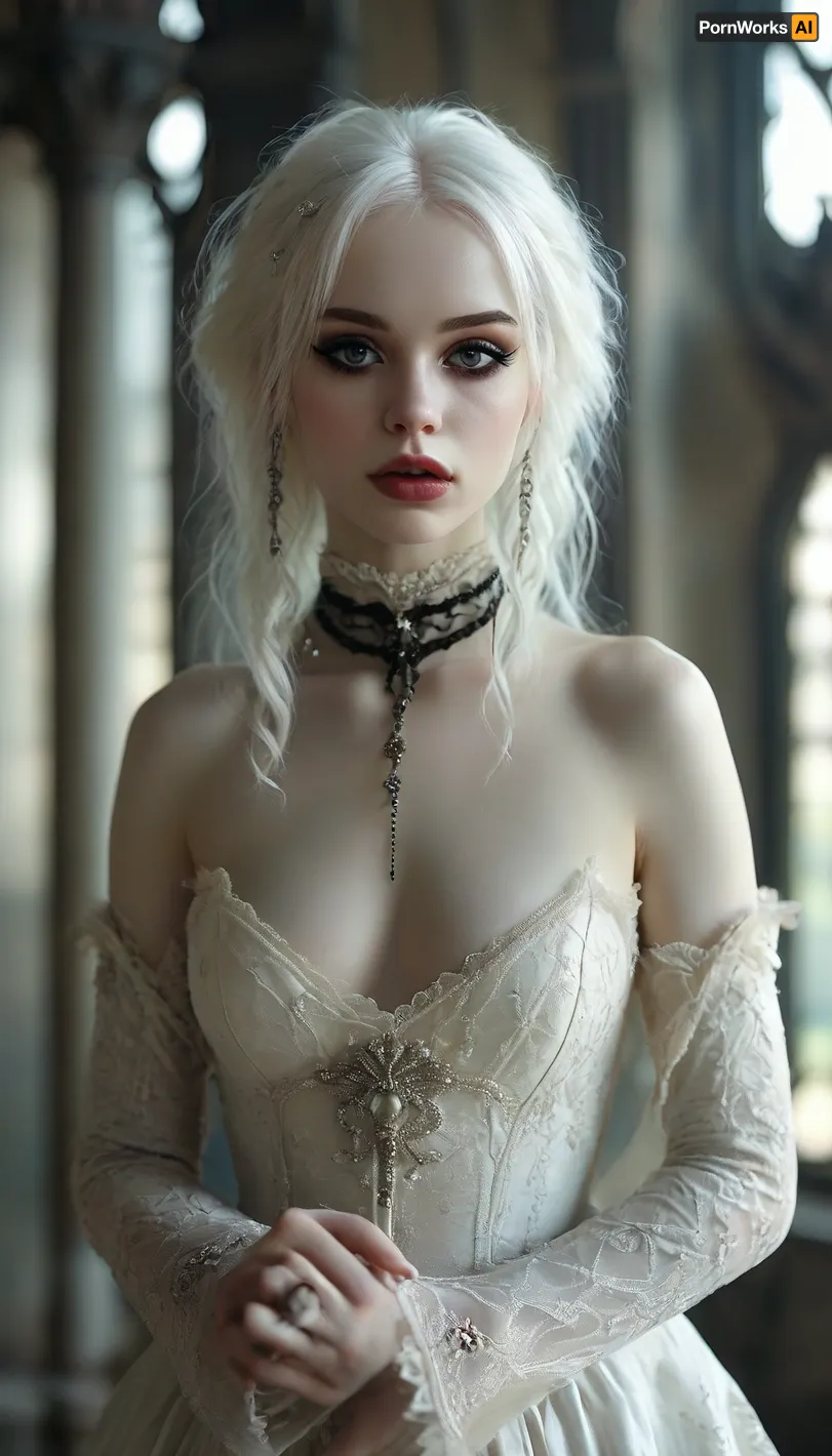Baile Moonlit: una serenata solitaria de goth en las sombras