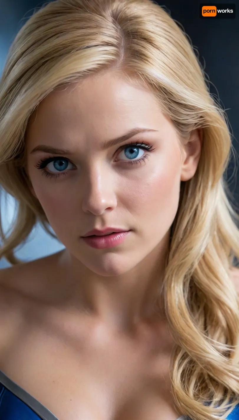 Sue storm de marvel rivals, Sue tiene 18 años de edad, cara hermosa, (ojos claros), (Blue eyes), piel muy blanca, cuerpo completo., trasero grande, pequeña cintura, cabello rubio, in the espace, <lora:580159_training_data:1.7>, <lora:Microwaist_XL_v01:.7>