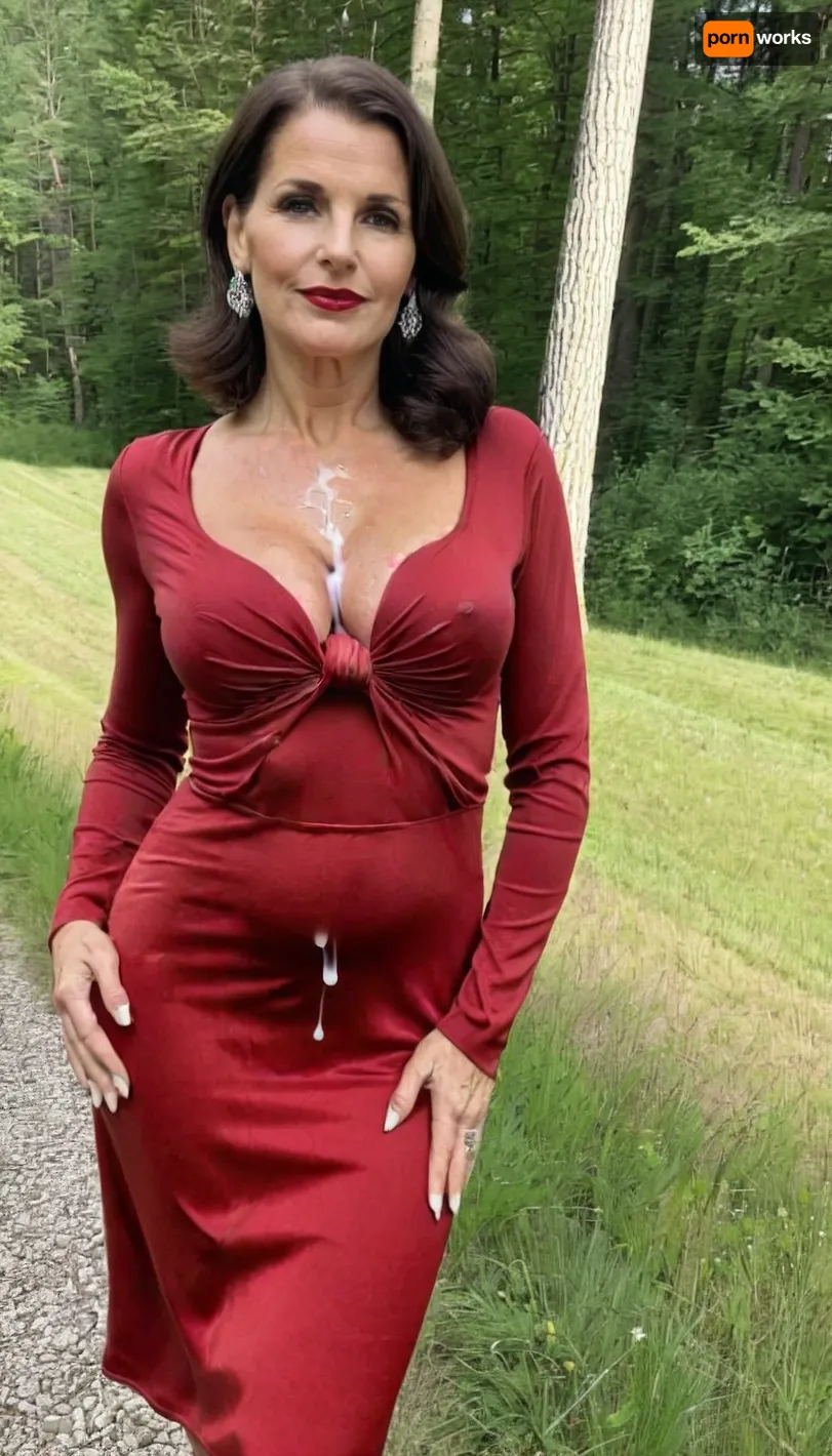 massive cum on dress and breast