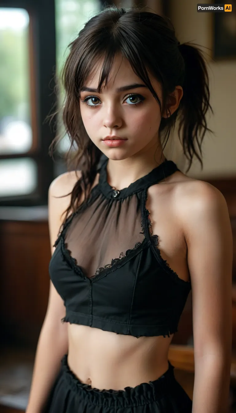 Petite goth student: a photographic exploration of youthful erotica
