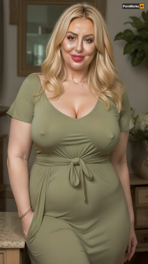 Armenian, dark blonde hair, obese, gilf, (Close-up:1), portrait photo a mature chubby gilf, fat bosom, fat round face, double chin, 70 years old Woman, big eyes, green eyes, layered haircut, chubby jawline, pokies, seductive smile, lips parted, (mouth open:1.3), teeth showing, big lips, looking at viewer, (solid blank background:1.3), eye level shoot, film grain, style by Flora Borsi, OverallDetail, spaghetti strap maxi dress, fupa, cameltoe, (areola slip), wide, hips, tt_saggy, tt_flat, plump, fat, <lora:hips-10:.4>, <lora:tt_saggy:.4>, <lora:plump_control_v1.0:.8>