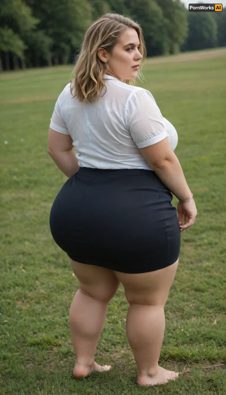 Office dress code. masterpiece, best quality, A fat, obese overweight mature 55 years old blonde woman standing In the Tall grass. Her huge, round ass is visible from the Tall grass. Full body photoshoot, [brown/black/white], off1c3l4dyfl, woman, in, pink, shirt, and, black, skirt, is, sitting, standing, a, colorful, bra, showing, <lora:off1c3l4dyfl:.8>