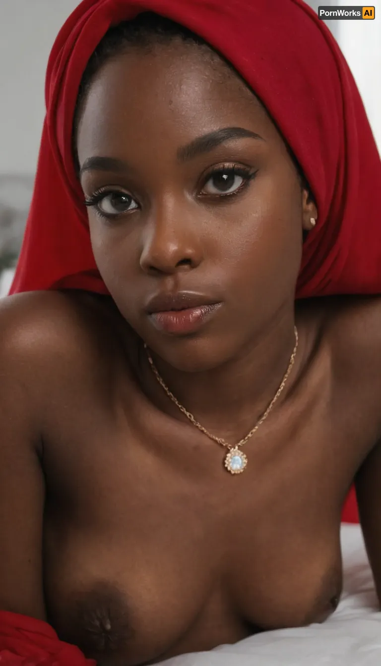 (25 yo black girl:1.8), girl of 25 years old, (red hijab:1.5), petite girl, firm natural breasts, (shaved pussy:1.5), low angle photo, focus on pussy, in a modern bright bedroom, look, at, my, prompts, realistic, real, face, hyper, realsitic, influencer, insta, beautiful, sexy, pretty, <lora:SDXL_Sevenof9_7th_NSFW:.8>, <lora:Realistic_Insta_InfluencerV1.0:.6>