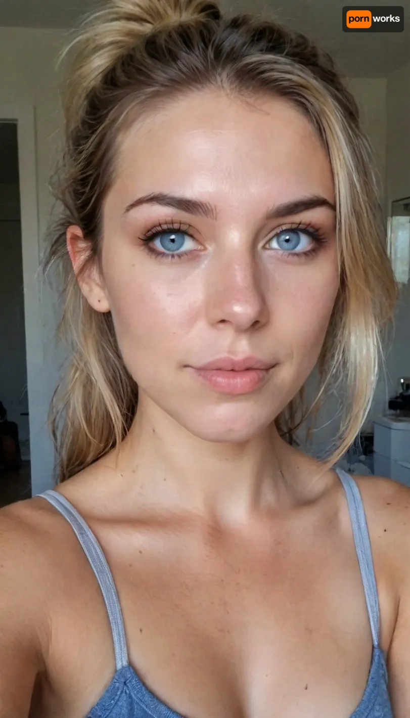 ((ultimate quality:1)), score 9, score 8, iphone bathroom mirror selfie, showing me her new sheer dark pantyhose tights, tack sharp, UHD, Uncomfortable, shy pose, vulnerable, please stop, mobile selfie, full mirror selfie, bathroom mirror selfie, nice smile, side smile, smouldering look, Picture taken at unique angles, sexy selfie, funny selfie, silly face, Instagram selfie, Facebook selfie.

About her, She is 39 years old female mom, wife, her height is 175cm., ((smokey blonde thick hair in a messy ponytail)), .
long round oval face, blue eyes, ., (small bust), size b breasts, sagging tits, perky little breasts, Sun Tanned skin.
Hair up in a ponytail., very, dark, focused, flash, photo, 90s, style, 80s, Analogic, 1990s, <lora:sdxl_darkflash_v6-000060:.2>, <lora:Portraits_and_beuty (1):2>