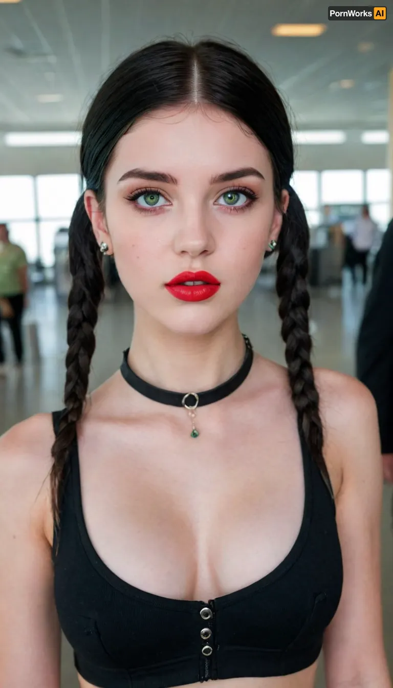 Emerging supermodel: the unforgettable flight attendant at the airport