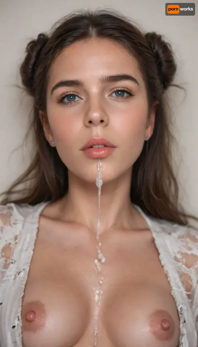 8k, UHD, dim light, contrast, tack sharp, (masterpiece:2), Close up, 18 years old skinny american beauty sleeping, brown long hair in double bun, brunnette, mouth closed, completely torn pajamas exposing only breasts and natural pussy, amateur photograph, ultra detailed, intricate details, (photorealistic:2), small perky tits, toned body, natural skin texture, losing virginity, virgin, cum on vagina, (ejaculation:1.5), hyper realsitic