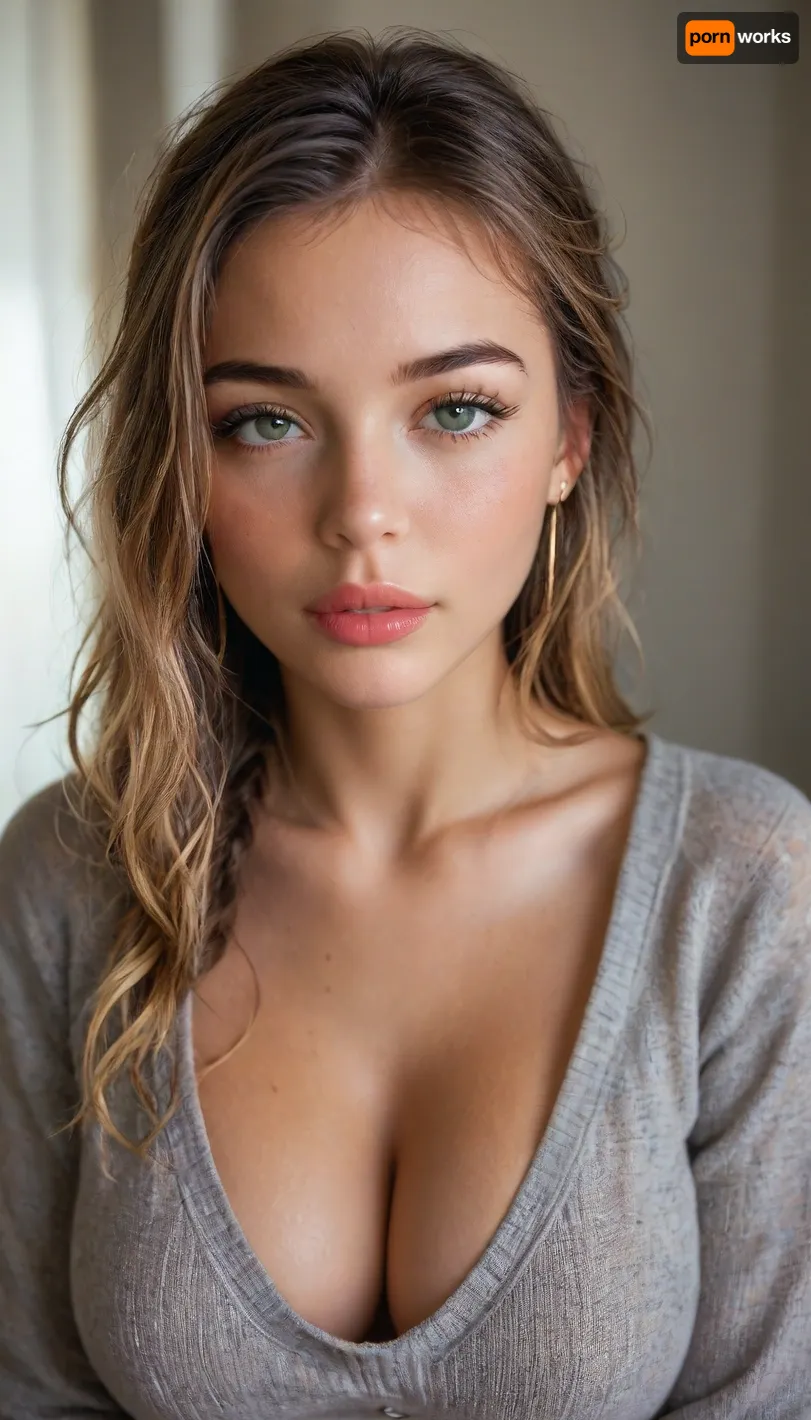 Confident pose in spotlight