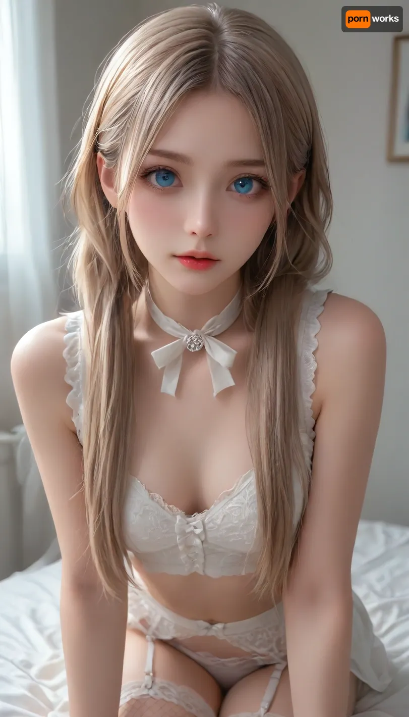 Close-up photo in Raw format, (you can see boobs:1.3), 8k uhd, high quality, high resolution, ultra-detailed, professional photography, photorealism, realistic, beautiful sexy skinny petite supermodel girl, image of a French maid, beautiful face, long pigtails with bows, long hair, seductive face, make-up, light lipstick, perfect body, the whole figure is visible, garter belts, clothes, garter belt, bright, (blue eyes), light brown hair, (((fishnet stockings))), <lora:reallora1:.5>, <lora:Oxygen girl_SDXL1.0:.5>, <lora:CoraXL:.5>, <lora:karina_sdxl_v10:.5>, <lora:GarterbeltXL:.5>