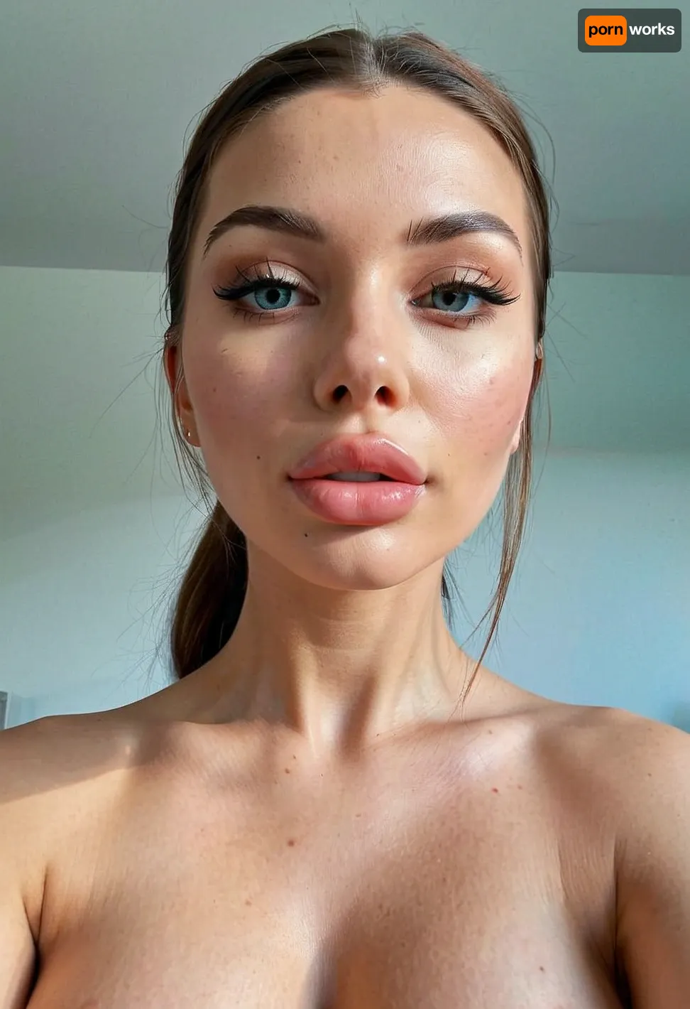 A cute 19 years old bimbo slut showing off extensive plastic surgeries. Bolt-on unnatural fake look. fake everything. Silicone. Botox. Hyaluronic acid. Dermal Fillers. Collagen. foxy eyes surgery. cheek fillers. chin fillers. jawline correction., ((overly plump lips)), . swelling, sollen face from injections. dinghy lips, russian Lip Filler. ultra hydrated skin, glass skin. extreme body modifications. highly symmetrical face. Cute face, chte nose., (((ultra too much plastic surgery))), . pinterest bimbofication, Pinterest Plastic surgery. best Rhinoplasty, Barbienose. Cute enhanced look, pouting lips smile, gaze into the camera, beauty lighting, erotic club ambiance, at erotic party. skin glow, Luminescence, flaunting on instagram, high quality, high detail, high resolution, backlight, bmbplora, Latex, art, by, mooncryptowow, <lora:bimboxl_02:1>, <lora:CuteLora:.5>, <lora:LatexXLv11:.5>, <lora:FF-Latex.ID-XL-011.bf16:.5>