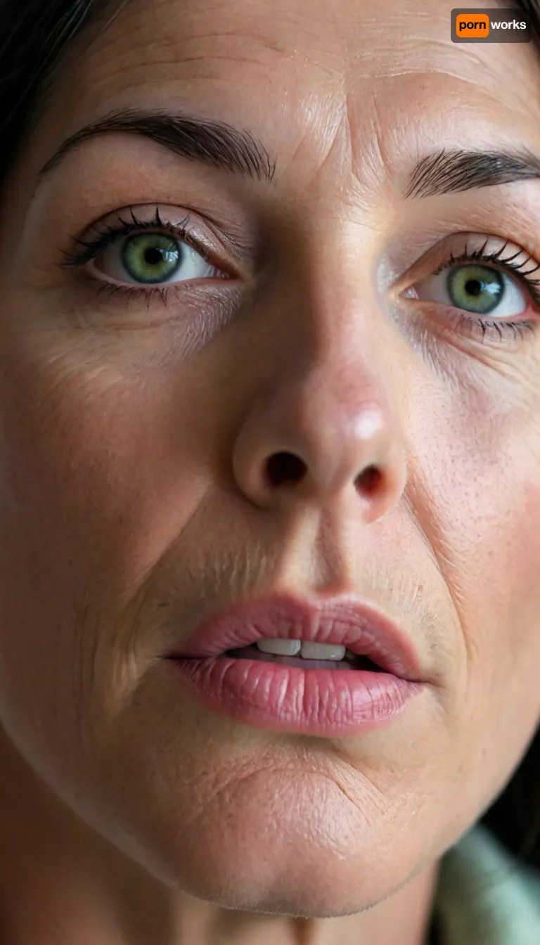 Photo of a pretty woman with beautiful eyes, ((Nikon Z8)), realistic matte skin, wrinkles, skin texture visible, (sharp focus), (high quality), (face visible), ((Detailed Face and Eyes)), ((Norwegian Scandinavian woman)), ((full-frame photo)), lustful eyes, (long jet black hair), (highly detailed hair), (realistic), soft focus, analog look, insanely detailed, highest quality, green eyes, looking at viewer, (realistic:1.3), (shadows:.9), film camera, analog, photo, film grain, realistic face, perfect face, Photo of a 65 year old mature woman licking a penis, <lora:chest_adjust:.7>, <lora:add-detail-xl:.8>, <lora:DetailedEyes_V3:.5>
