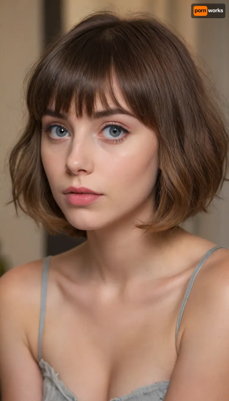 ziprealism, (profile shot, intimate snapshot esthetic, heartbreaking beauty, French girlfriend:1.4), (playful girlfriend, mischievous woman, bashful pose), (expressive eyes, mesmerizing eye contact), (quirky hair style, bangs haircut, thick hair, voluminous hair:1.8), (focus on lips, perfect eyes, tight closeup shot), (subtle makeup, casual makeup), (sharp chin, chiseled cheekbones, triangular face, full lips, hair framing face), (crystal blue eyes, catchlights, detailed eyes, downturned eyes, limbal ring:1.2), natural skin texture, (dark, chiaroscuro:1.2), <lora:add-detail-xl:.8>, <lora:zavy-cntrst-sdxl:.8>