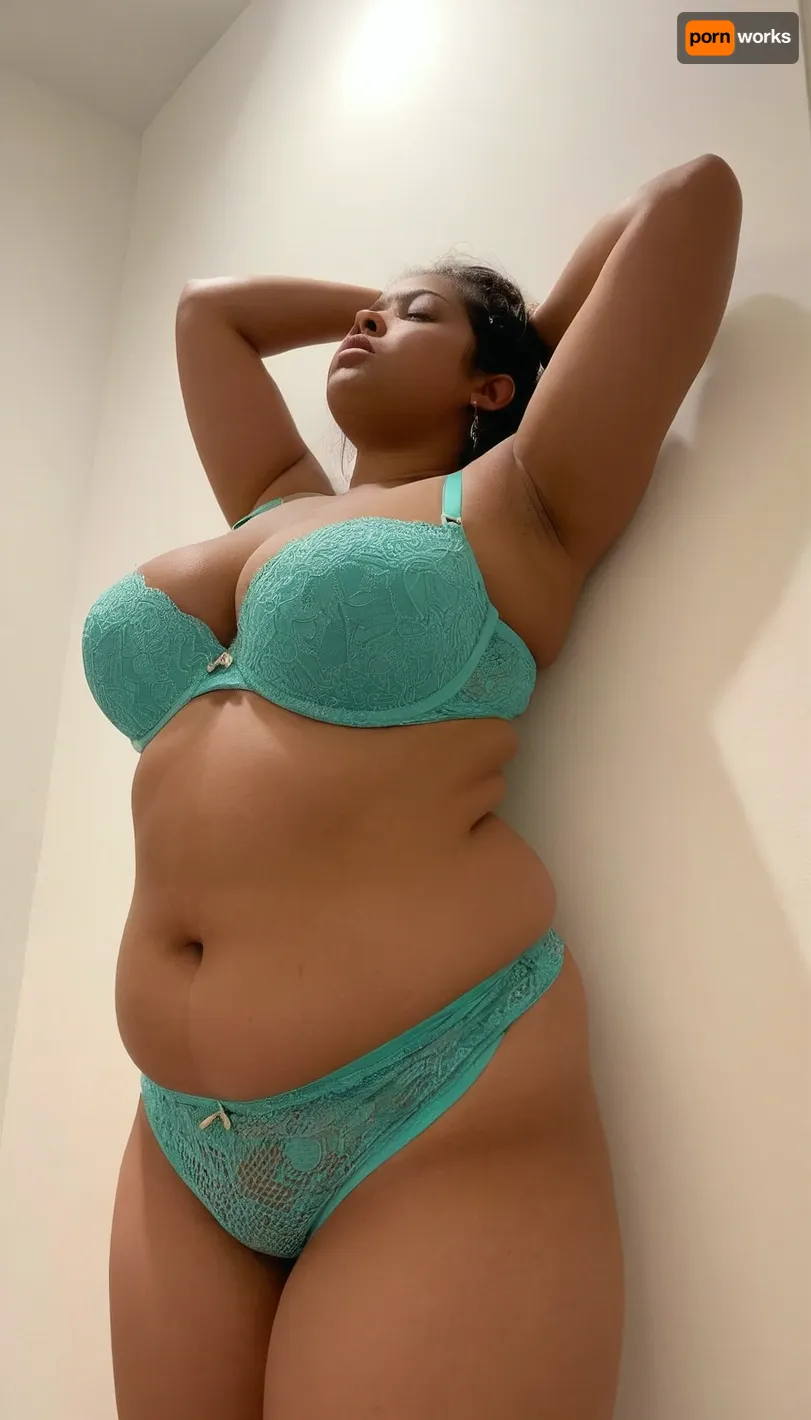 Raw picture, iPhone 15 pro photo, warm light, lowest angle, extreme closeup on fat tummy, showing her belly up close and personal, Average dark skin south indian chubby fat girl, 18 years old, (youthful tween girl:1), innocent, naive, looking worried and ashamed, slightly hairy, hairy armpits, pubic hair, xl sagging boobs boobs, extra thick body, thick upper arms, fat thighs, slim waist, wide aunty hips, jewelry, in a fitting room, up against the wall, flashphoto, dimly lit, extreme light and shadow, skin detailed with skin imperfections, (wearing long traditional intricate saree, petticoat and blouse:1), lots of heavy fabric, (bra and panties on), indian jewelry, Saree, Indian, minimalistic, f1tt1ng, r00m, A, teenager, girl, SaggySlimXL, uhang, yhang, <lora:XLSarees1:1>, <lora:minimalistic_f1tt1ng_r00m:.8>, <lora:a teenager girl:.8>, <lora:updated_saggy_slim:1>, <lora:clothed_small:1>