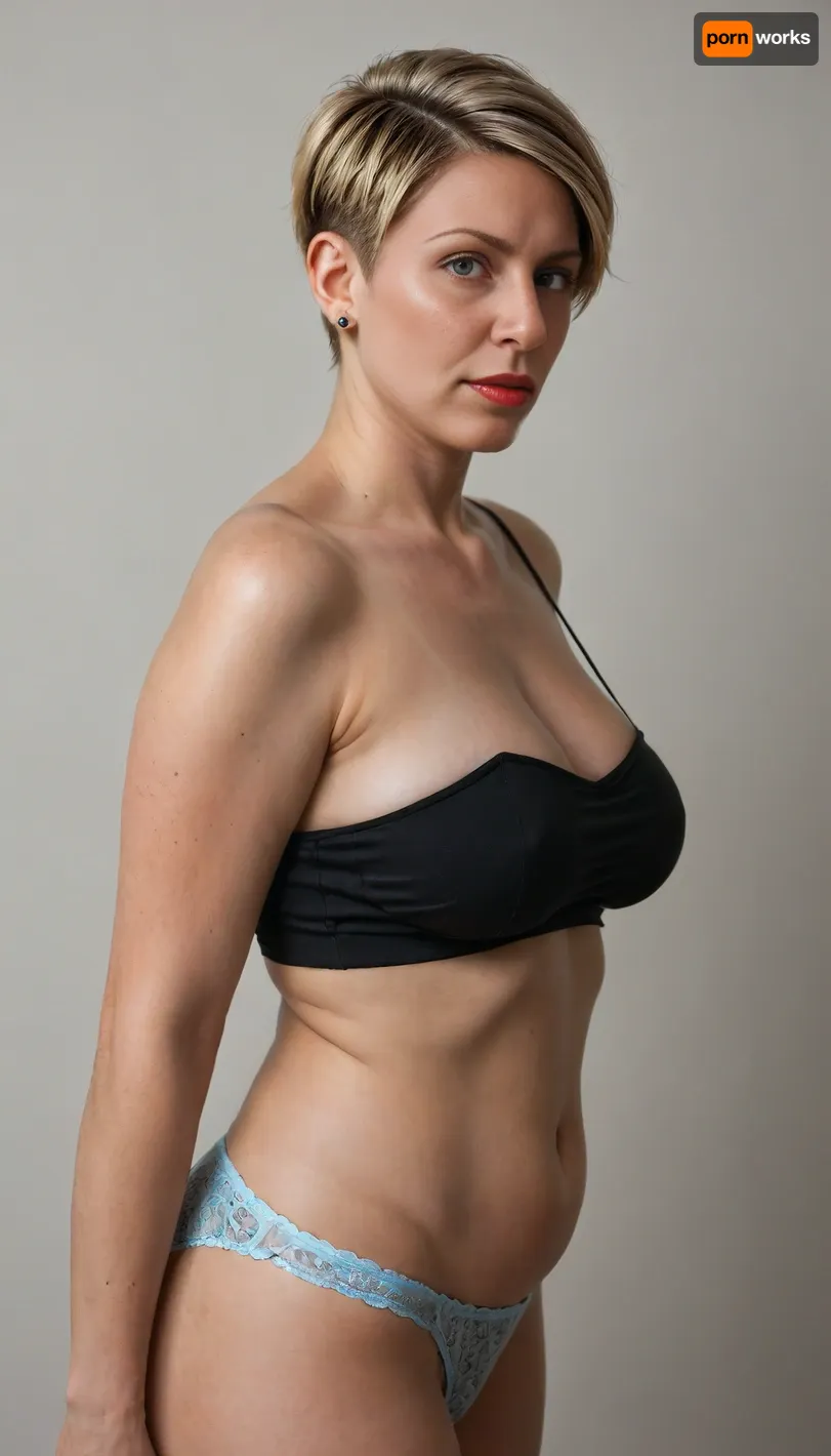 a cartoon drunk soviet mature woman, ((solo)), 1/2 body view, (((face focus))), ((view from side)), ((completely clothing)), ((in bordello outfit)), (blonde HAIR IN A HIGH TOP PIXIE CUT:1.4), 40 years old, perfect face, ((sad:1.3)), ((milf:1.4)), blue eyes, makeup, red lipstick, ((standing)), in Wasterland bordello, (CHUBBY WOMAN:1.2), (((flashed her panties))), (Style, Classic Cartoon Animation, 2D Animation, Cel Animation Lighting, Flat, Even Lighting Composition, Medium Shot, centered Details, Bold Outlines, Simple Shading, Expressive Facial Features, Wondering Expression Quality, High Quality Cartoon, Vibrant Colors), <lora:580159_training_data:.5>, m4g1calpunk, fantasy-themed, cosmic, <lora:magicalPunk_LoRA_v1.0_34e:.8>