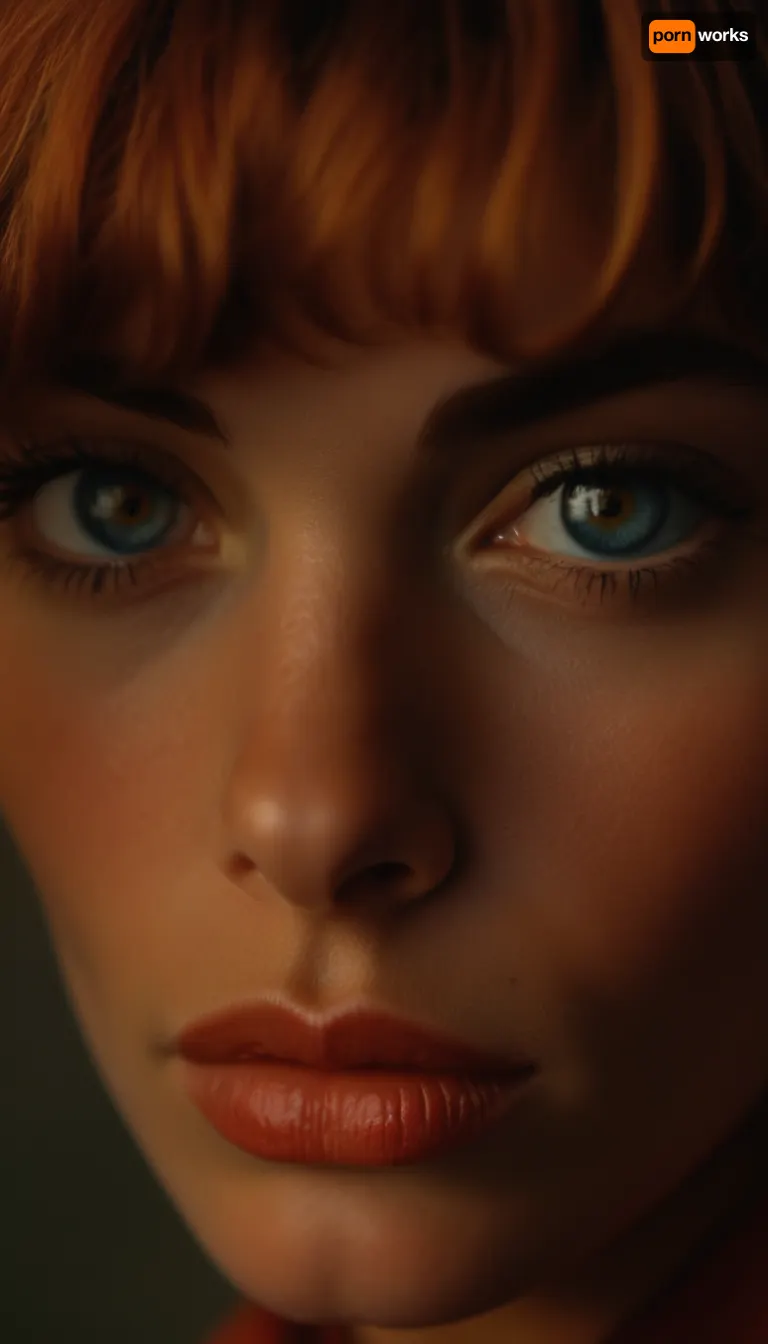 ziprealism, (Richard Avedon, style of Richard Avedon), (Vintage Kodachrome photograph, 1960s mod girl style, avant-garde fashion esthetic:1.6), (vibrant auburn hair, blunt bangs haircut, pageboy hair), (large expressive eyes, stunning eyes), (dramatic false eyelashes, white waterline eyeliner, doe eyes makeup), (catchlights, contrasting limbal ring), (subtle freckles, subtle vellus hairs, subtle skin imperfections:.4), (full lips, soft lips, moist lips), (smug, soft sexy smirk, delicate face), (face closeup, Dutch Angles, three-quarters shot, sharp focus, focus on lips), (maximum skin texture quality, ultrahd), but, <lora:BUT_SDXL_SHS:.8>, <lora:MJ52:.8>, <lora:bombshell_v2:.8>