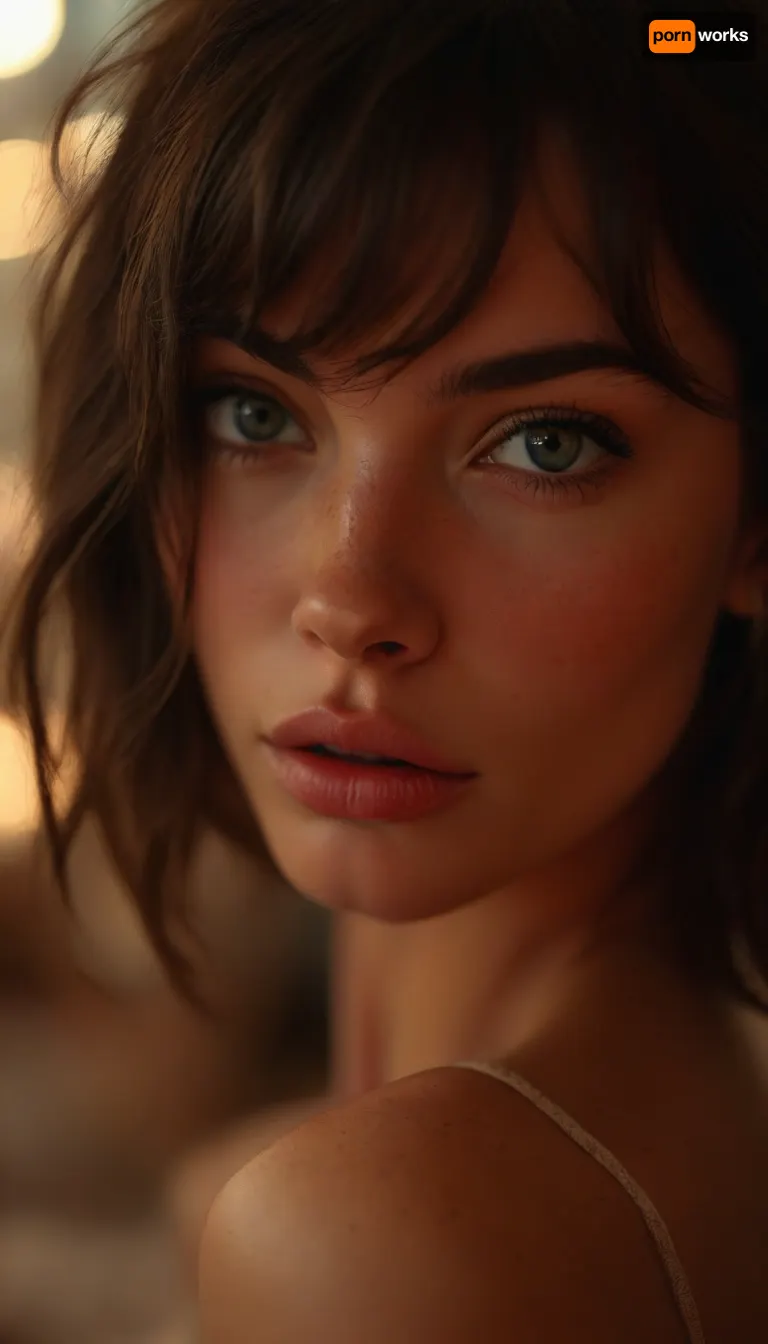 ziprealism, (intimate snapshot esthetic, French inspired, stunning French woman, cozy French bedroom), (adorable woman, soft smile, warm loving gaze, bashful pose:1.2), (f/2.8, shallow depth of field, creamy bokeh, extreme closeup shot, tight headshot, intimate facial portrait, Dutch Angles, focus on eyes:1.6), (glossy ink black hair, wispy bangs hair, thick voluminous hair, inverted bob cut hair, chic short hair, loose hair framing face:1.4), (catchlights, limbal rings, large expressive eyes, stunning eyes, perfect eyes, long delicate eyelashes), (classic French facial features, flawless porcelain skin, soft blush), igbaddie, but, <lora:igbaddie-XL:.4>, <lora:MJ52:.8>, <lora:BUT_SDXL_SHS:.1>